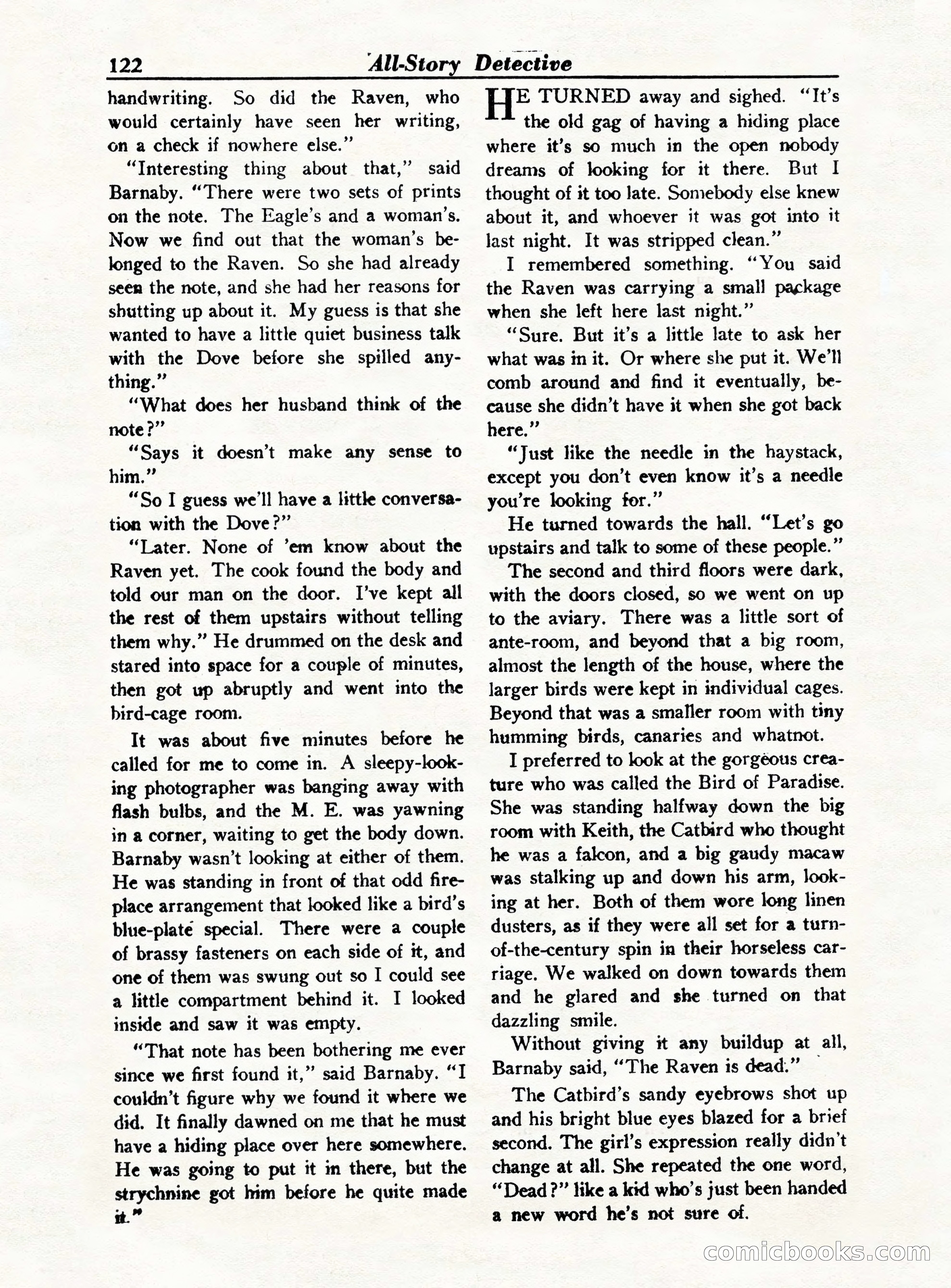 All-Story Detective, October 1949 — page 122 of 132