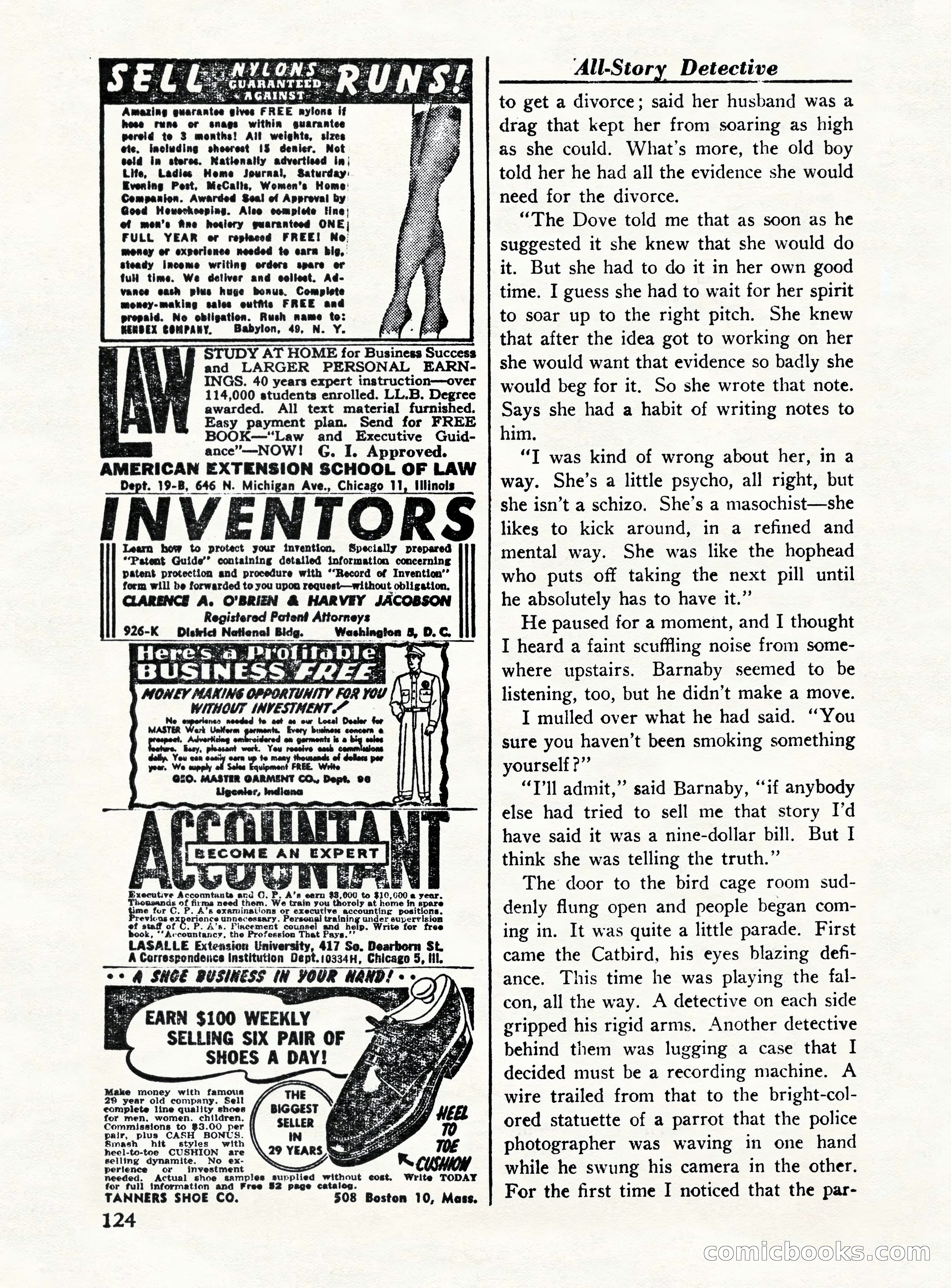All-Story Detective, October 1949 — page 124 of 132