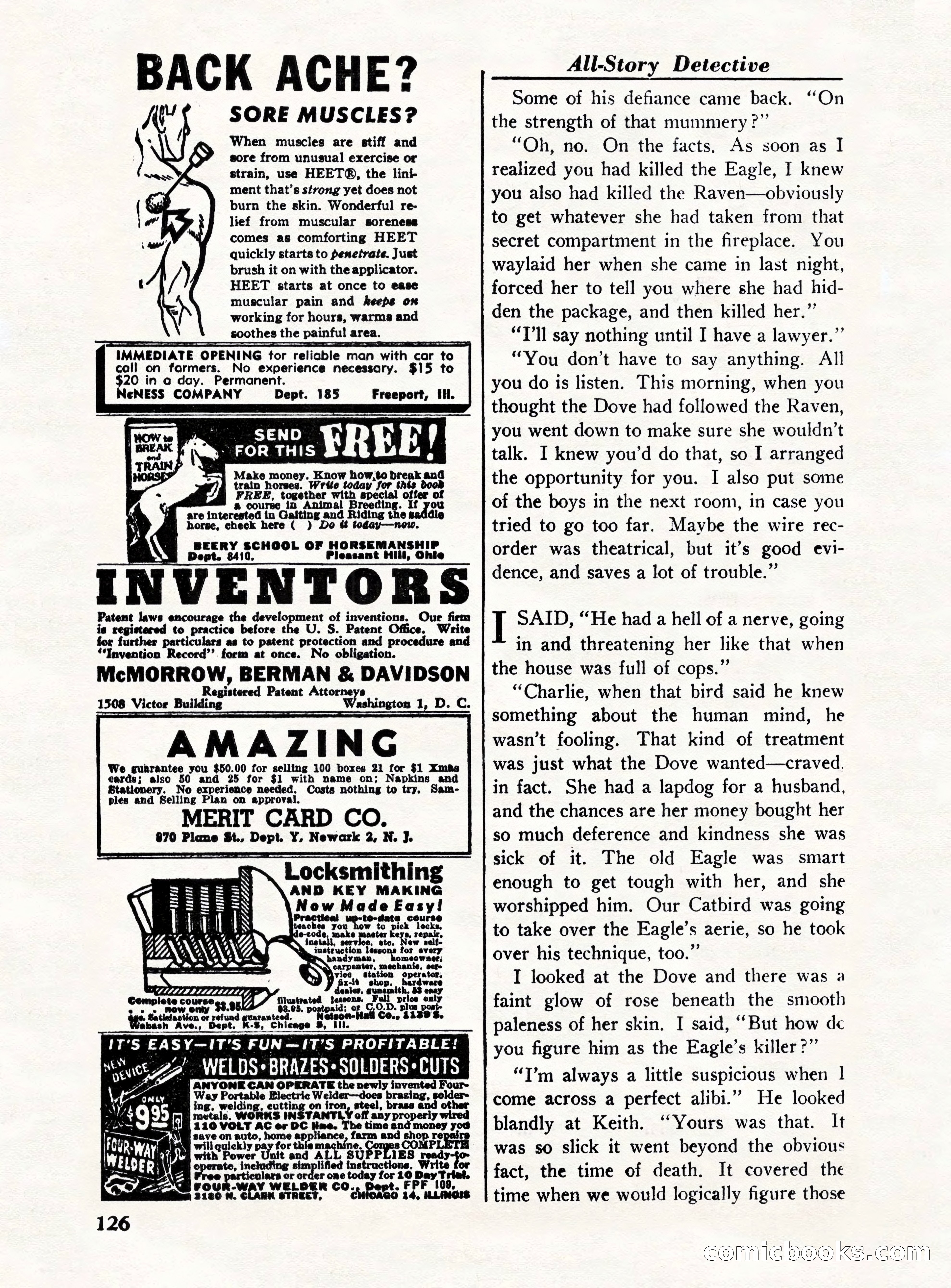 All-Story Detective, October 1949 — page 126 of 132