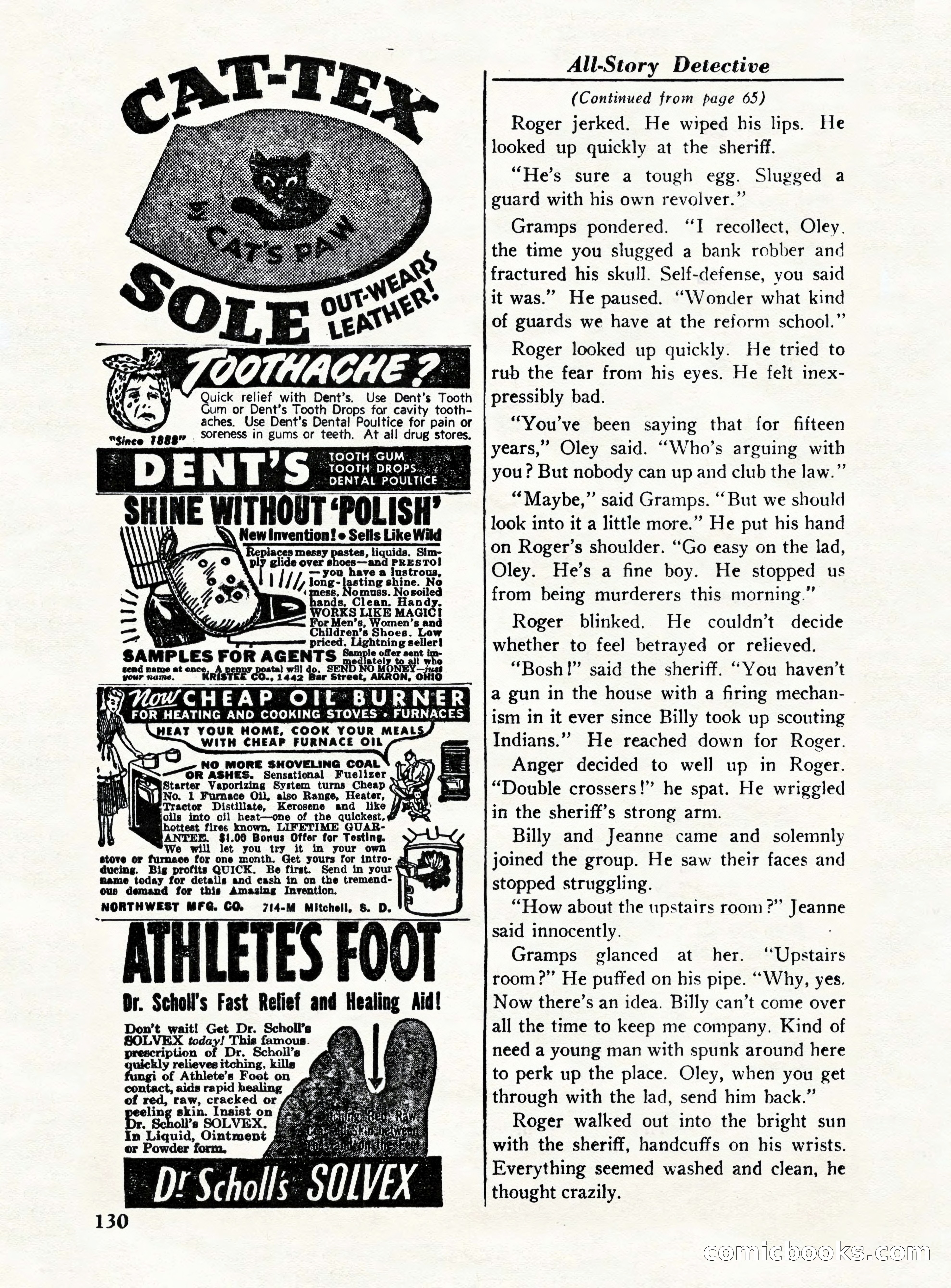 All-Story Detective, October 1949 — page 130 of 132