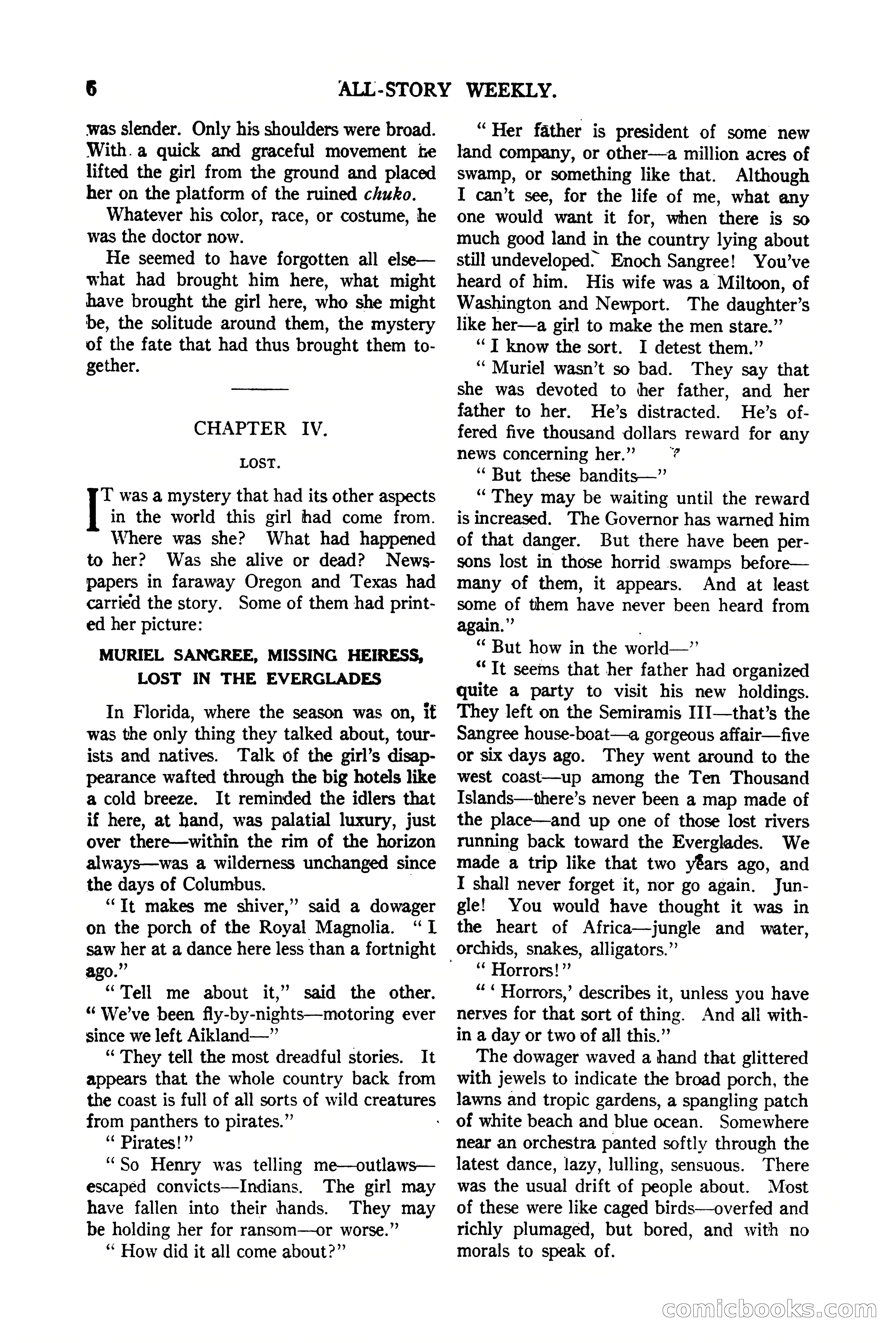 All-Story Weekly, Vol. 112, No. 1 — page 16 of 164