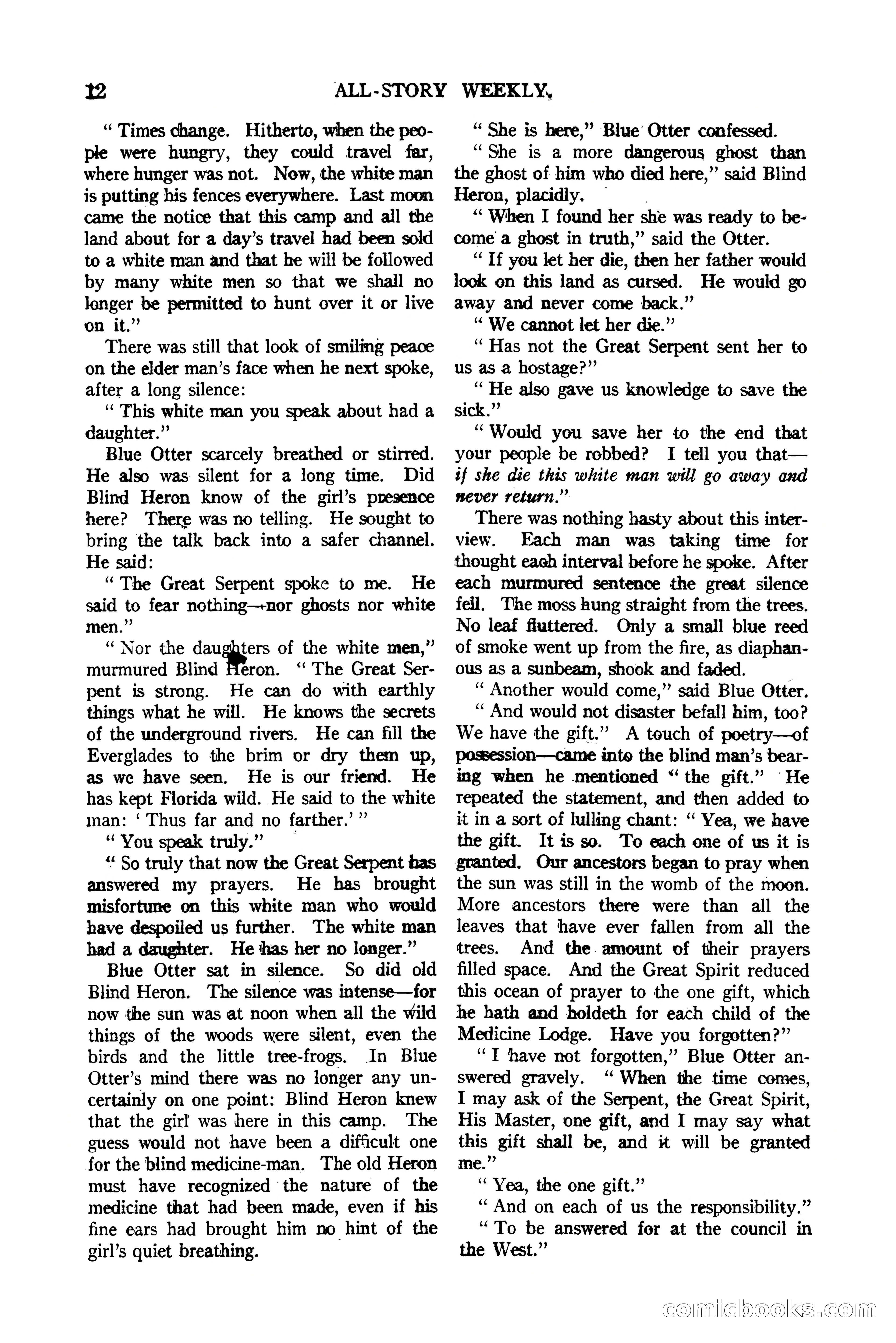 All-Story Weekly, Vol. 112, No. 1 — page 22 of 164