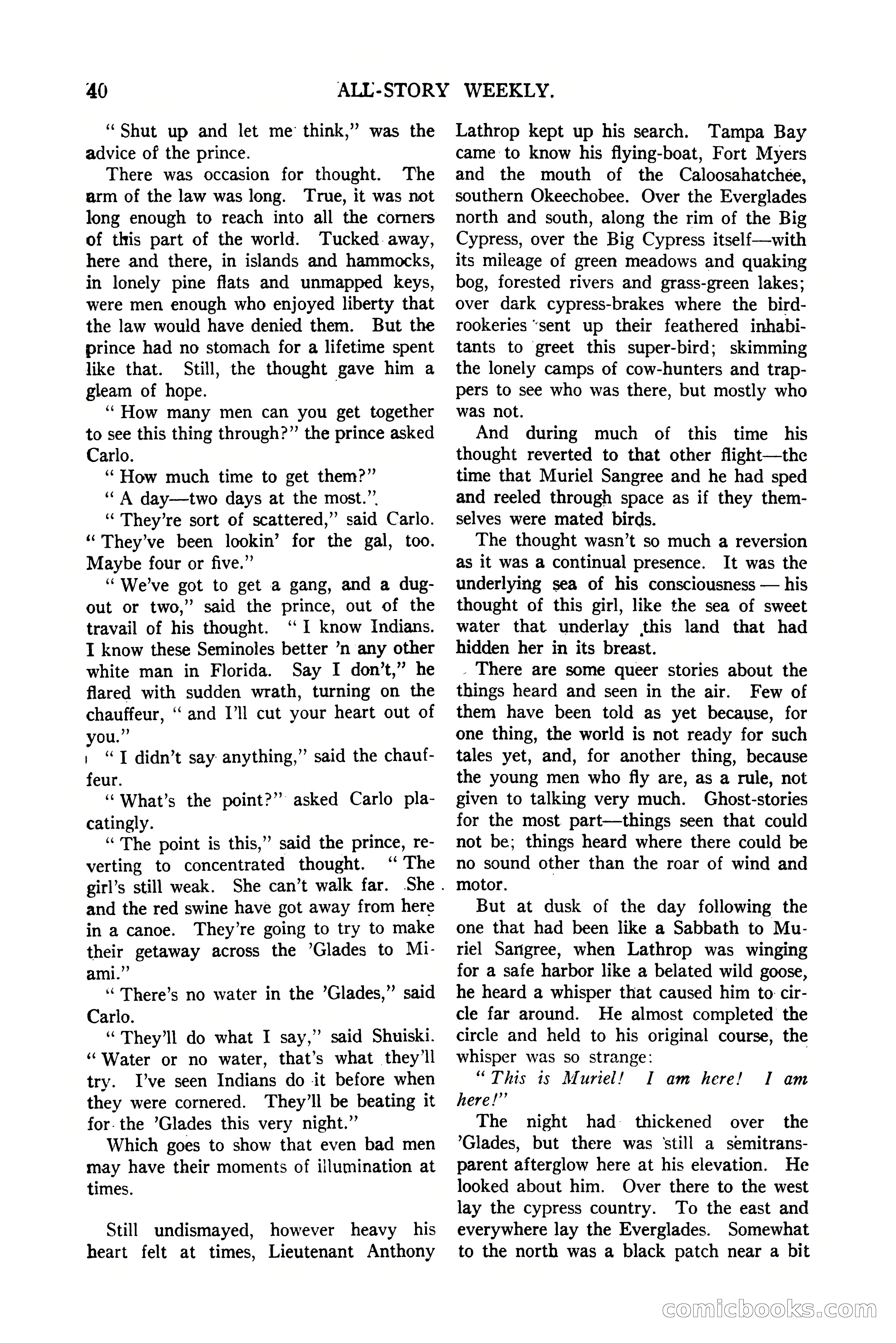 All-Story Weekly, Vol. 112, No. 1 — page 50 of 164