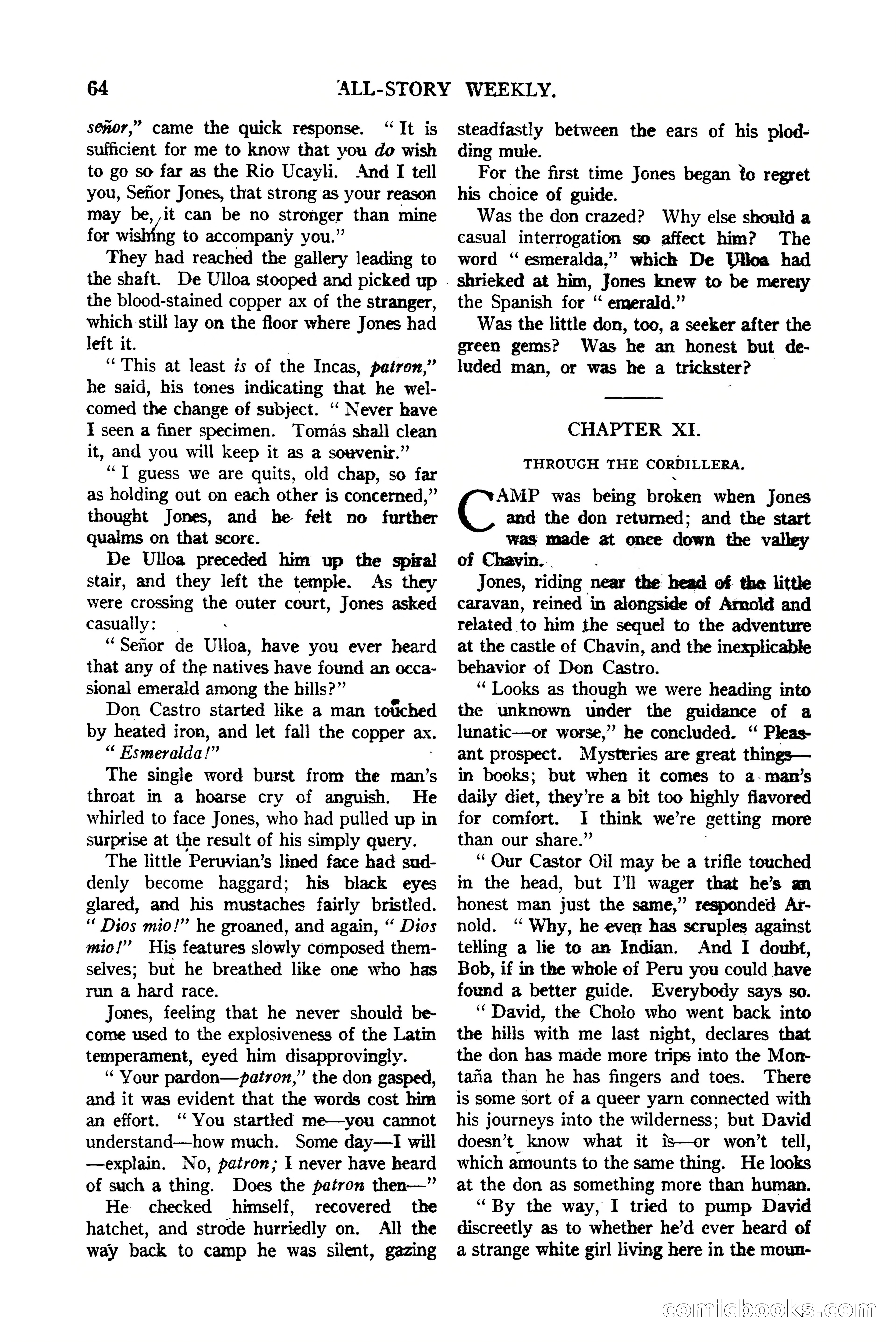 All-Story Weekly, Vol. 112, No. 1 — page 74 of 164