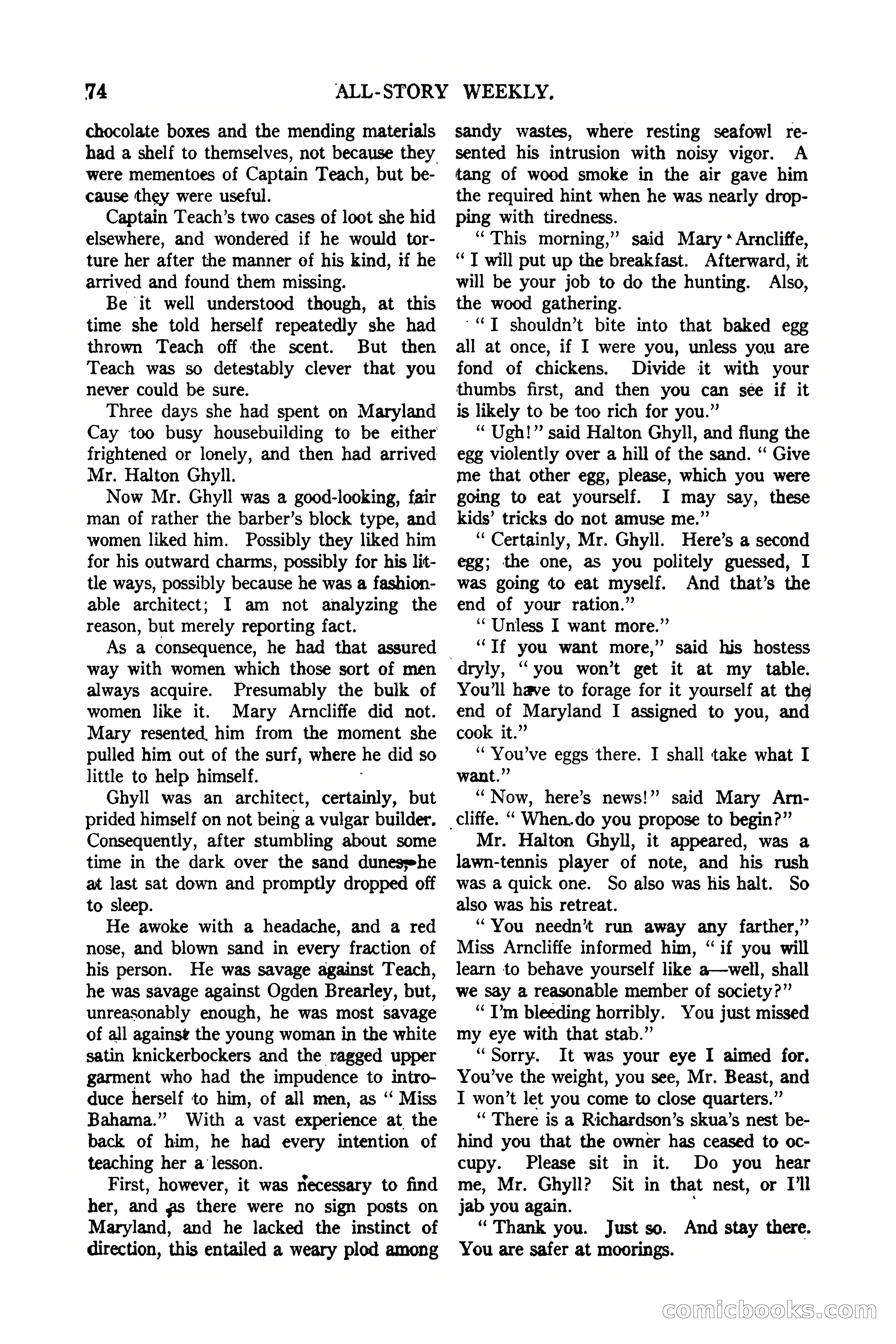 All-Story Weekly, Vol. 112, No. 1 — page 84 of 164