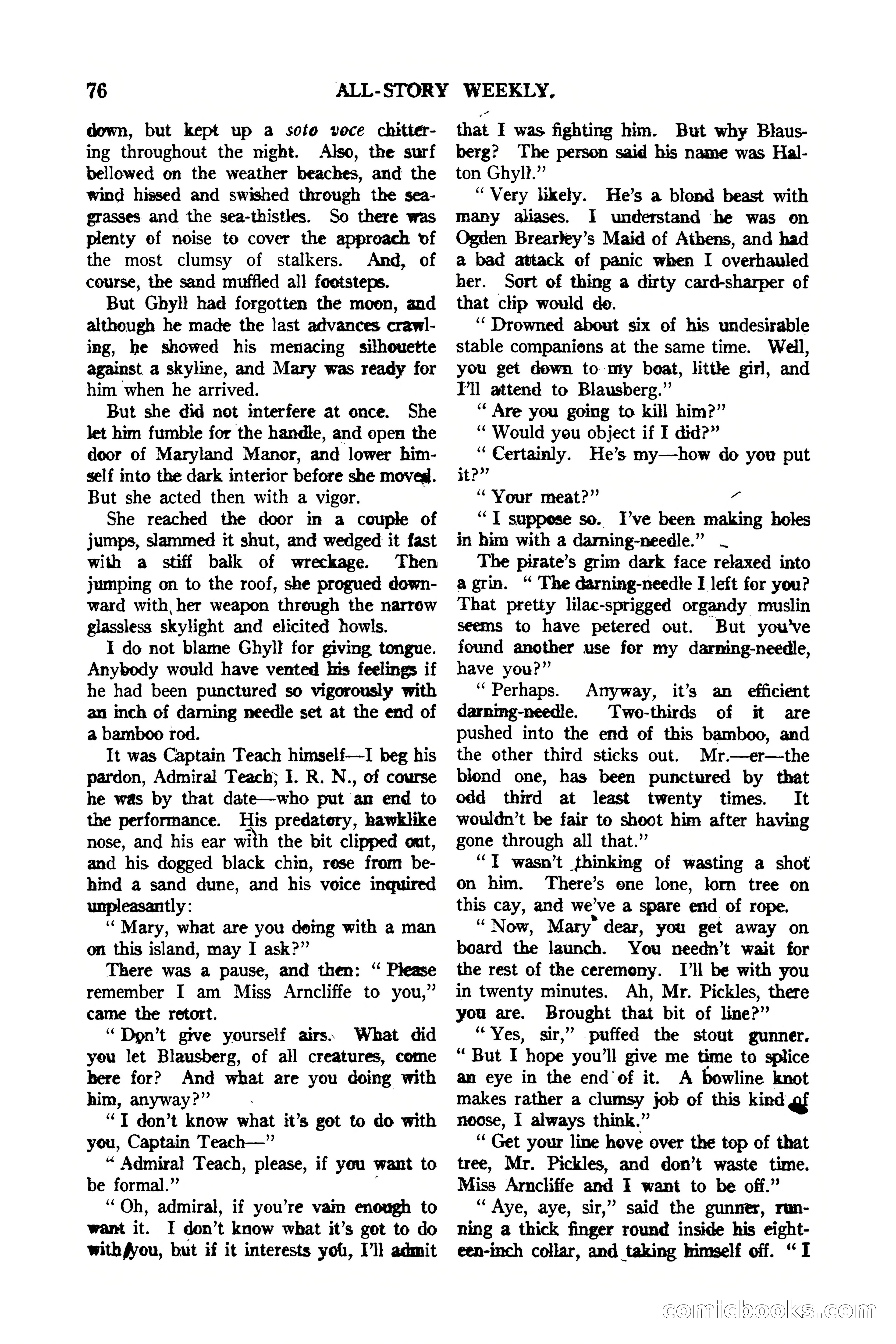 All-Story Weekly, Vol. 112, No. 1 — page 86 of 164