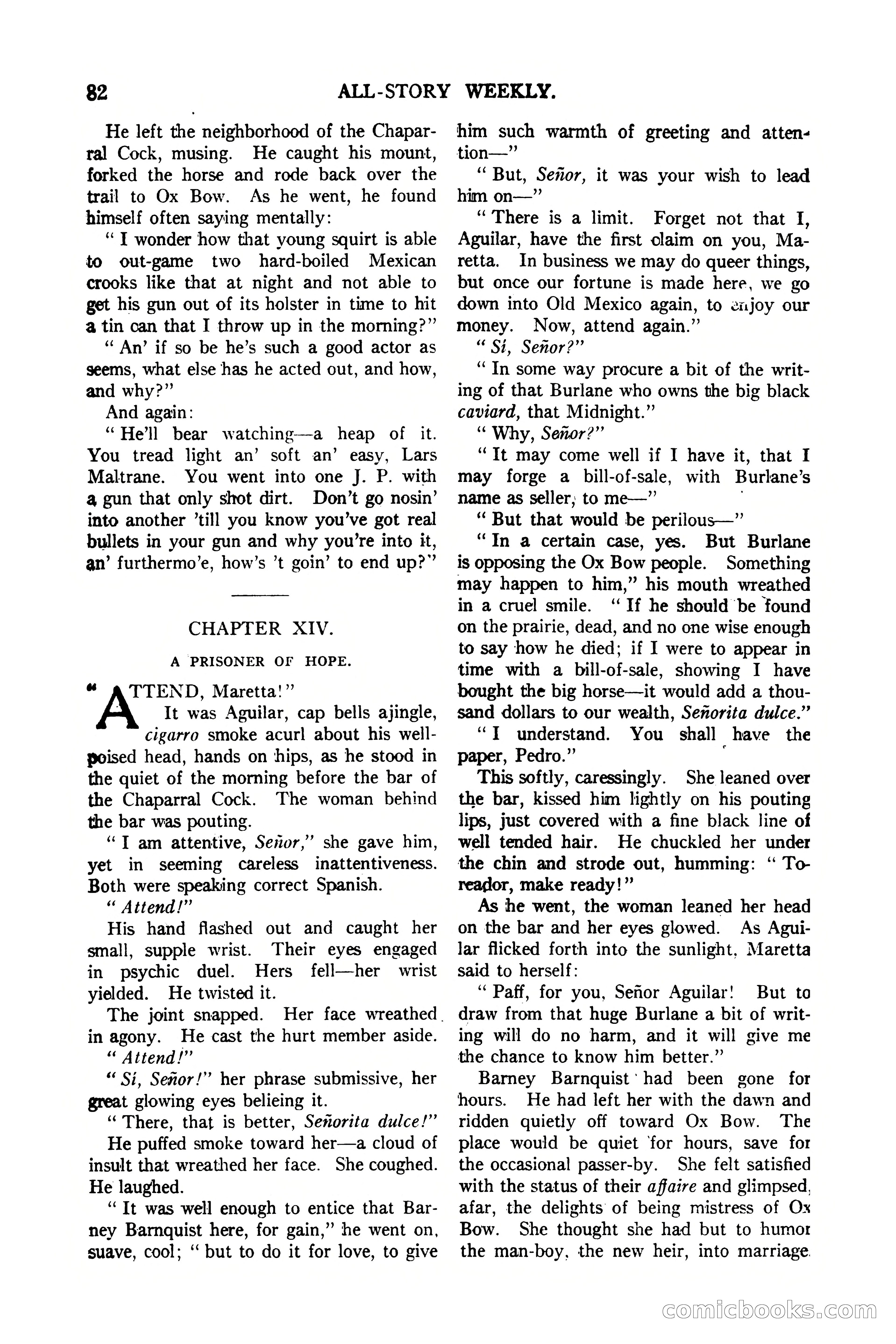 All-Story Weekly, Vol. 112, No. 1 — page 92 of 164