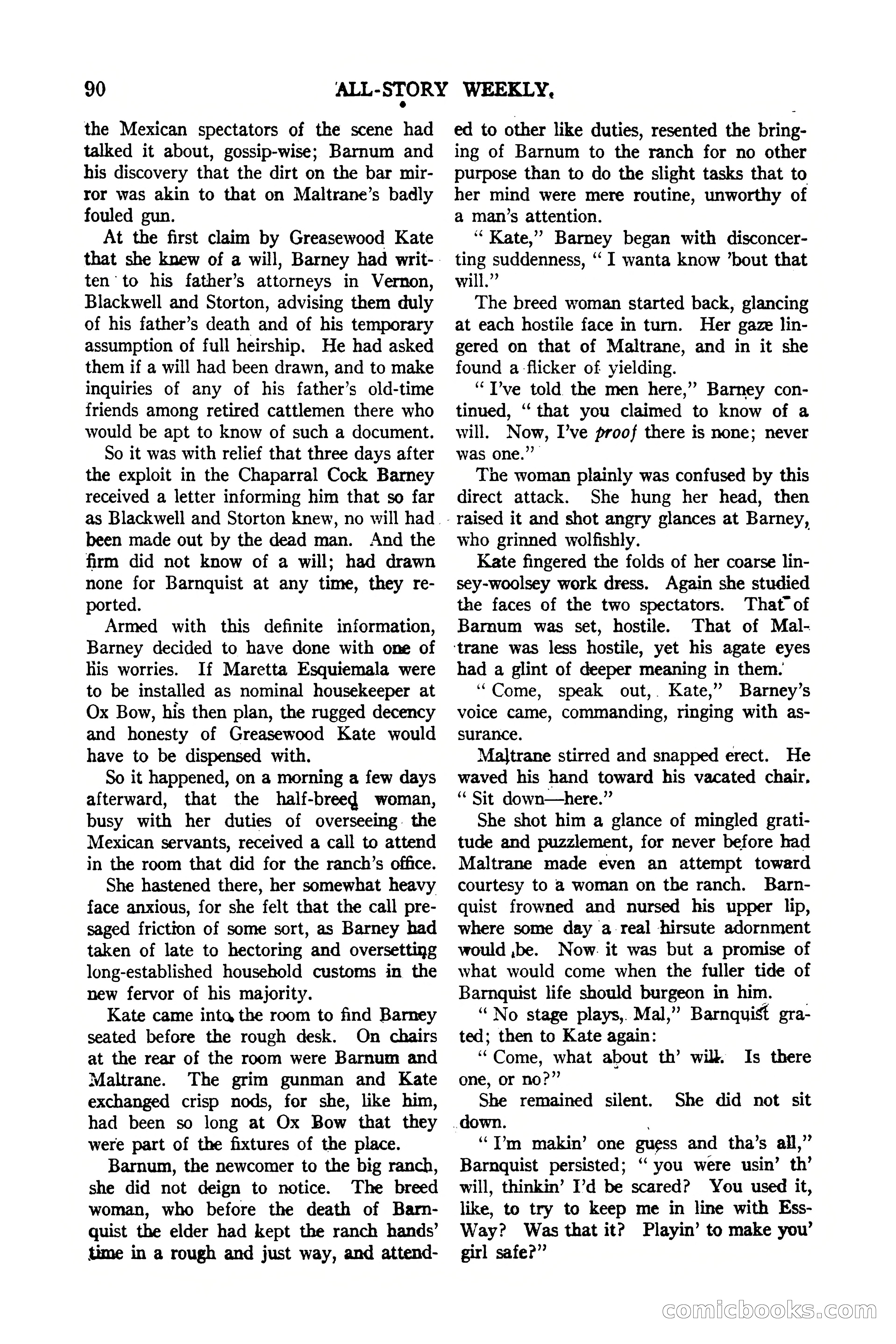 All-Story Weekly, Vol. 112, No. 1 — page 100 of 164