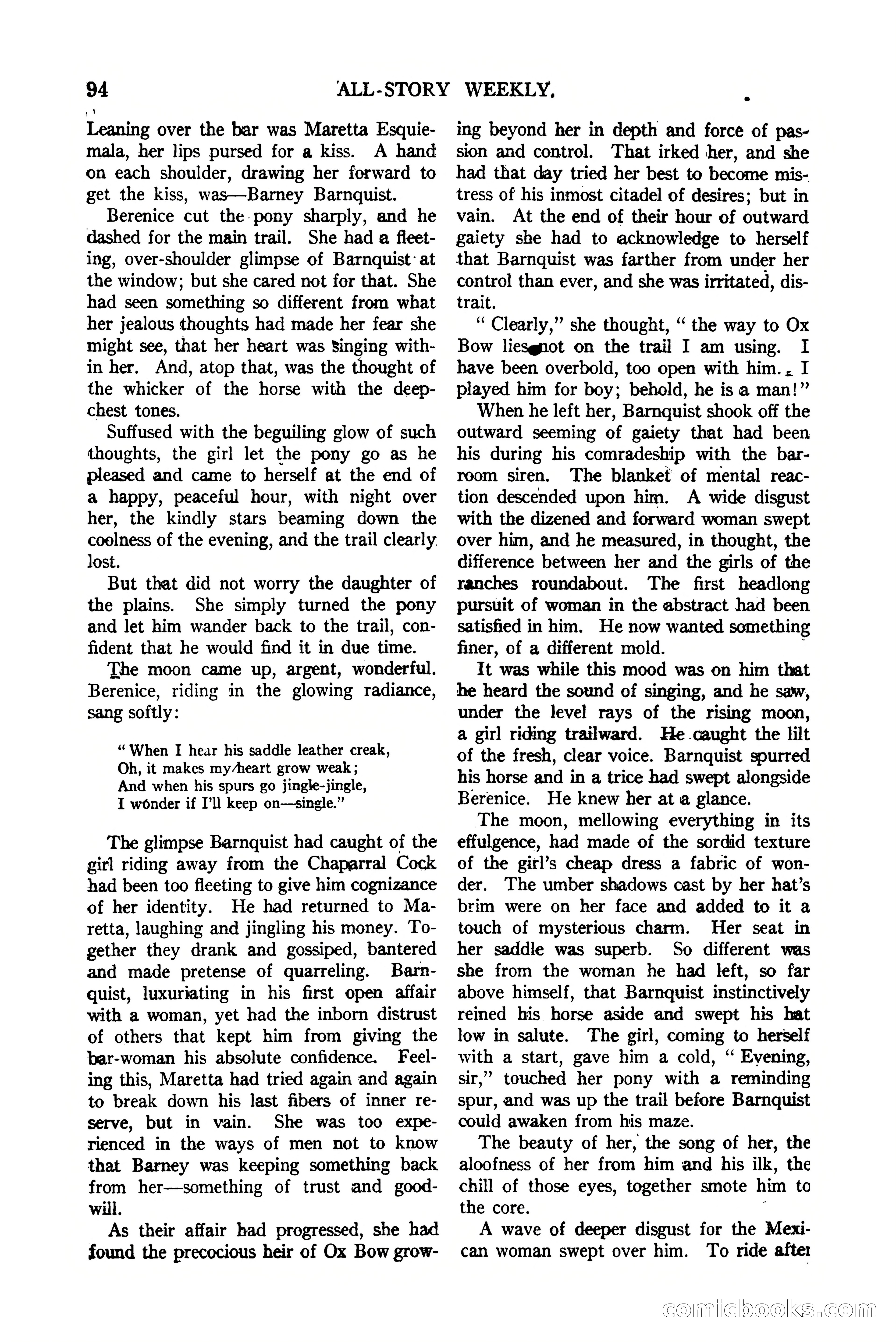 All-Story Weekly, Vol. 112, No. 1 — page 104 of 164