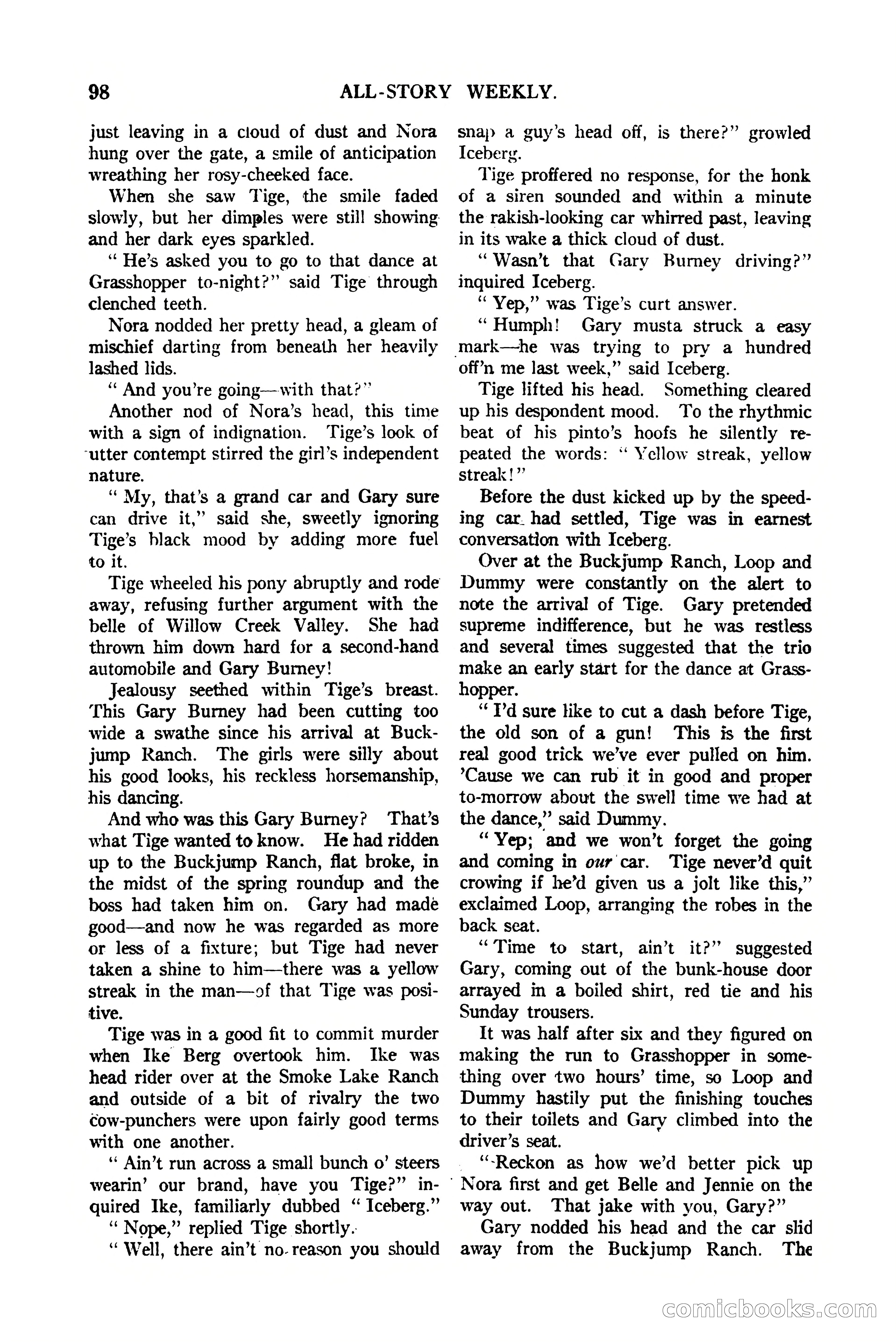 All-Story Weekly, Vol. 112, No. 1 — page 108 of 164