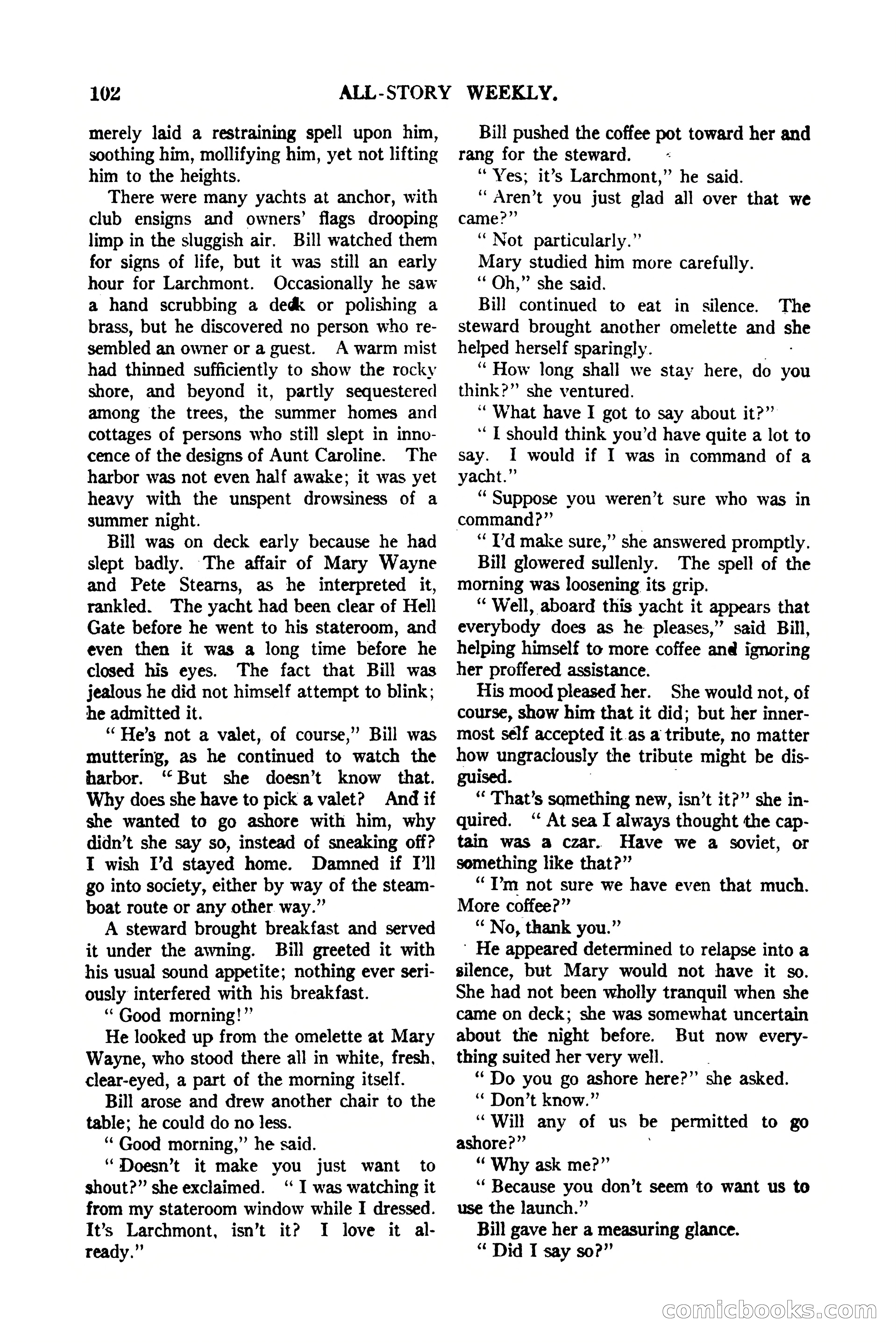 All-Story Weekly, Vol. 112, No. 1 — page 112 of 164
