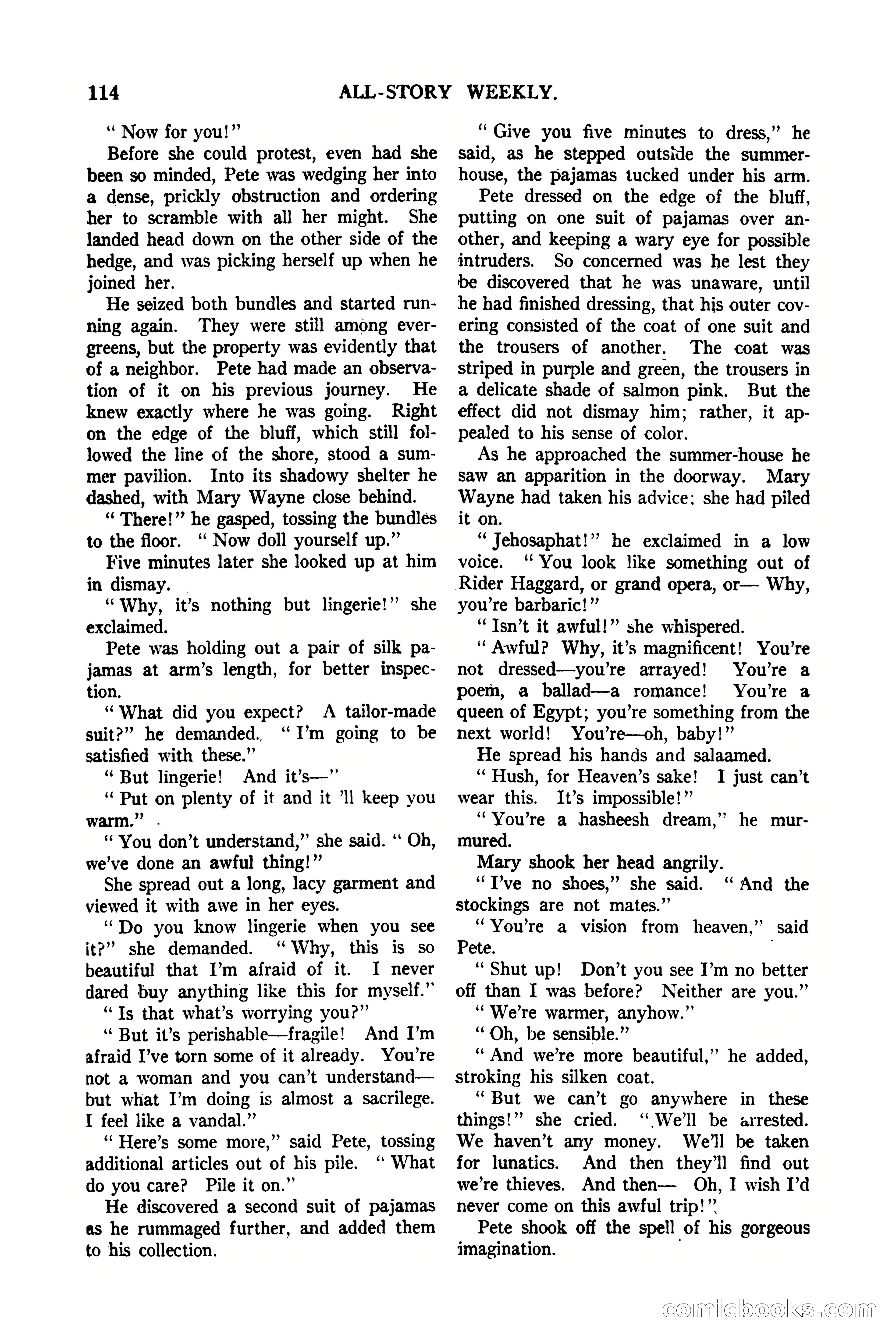 All-Story Weekly, Vol. 112, No. 1 — page 124 of 164