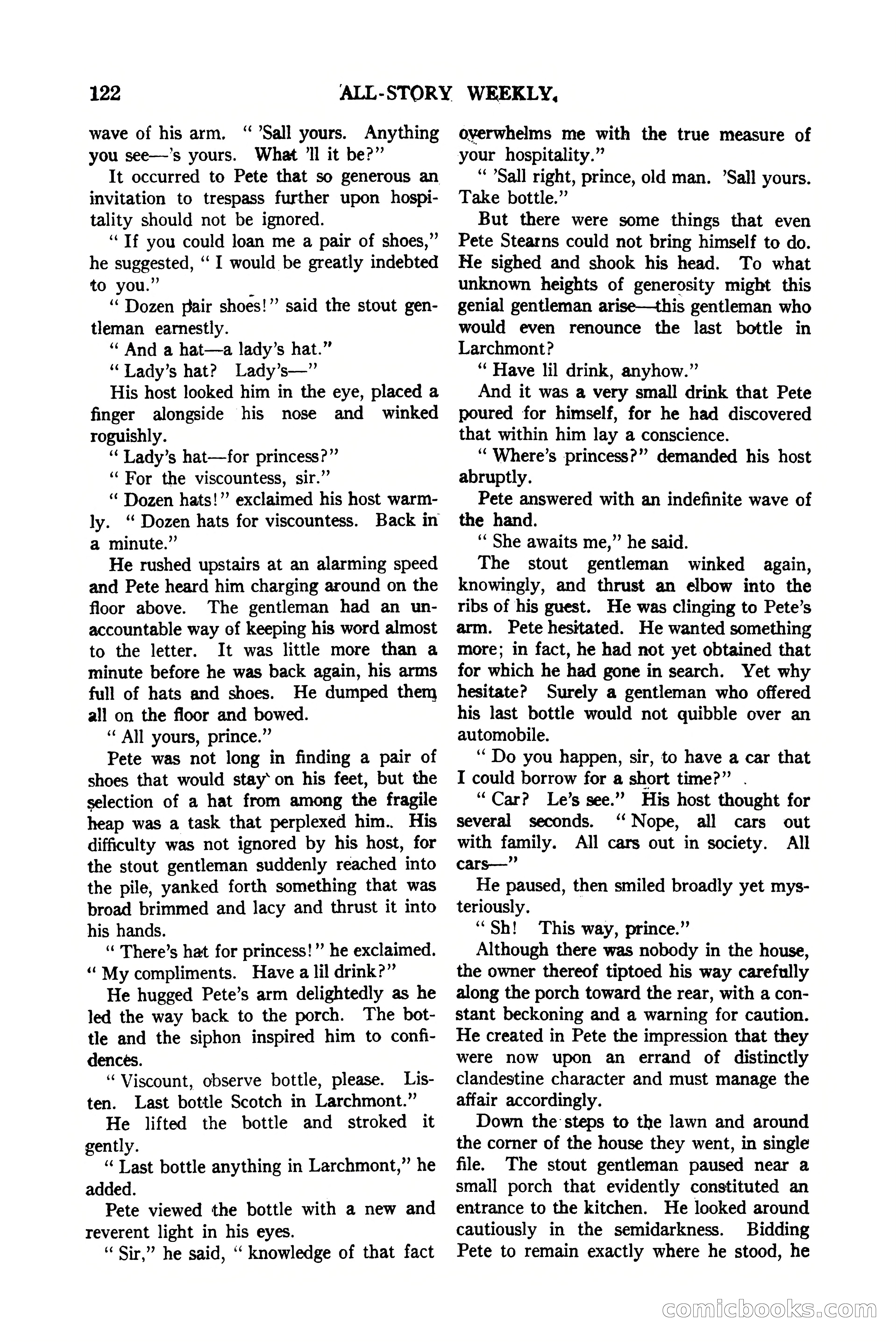 All-Story Weekly, Vol. 112, No. 1 — page 132 of 164