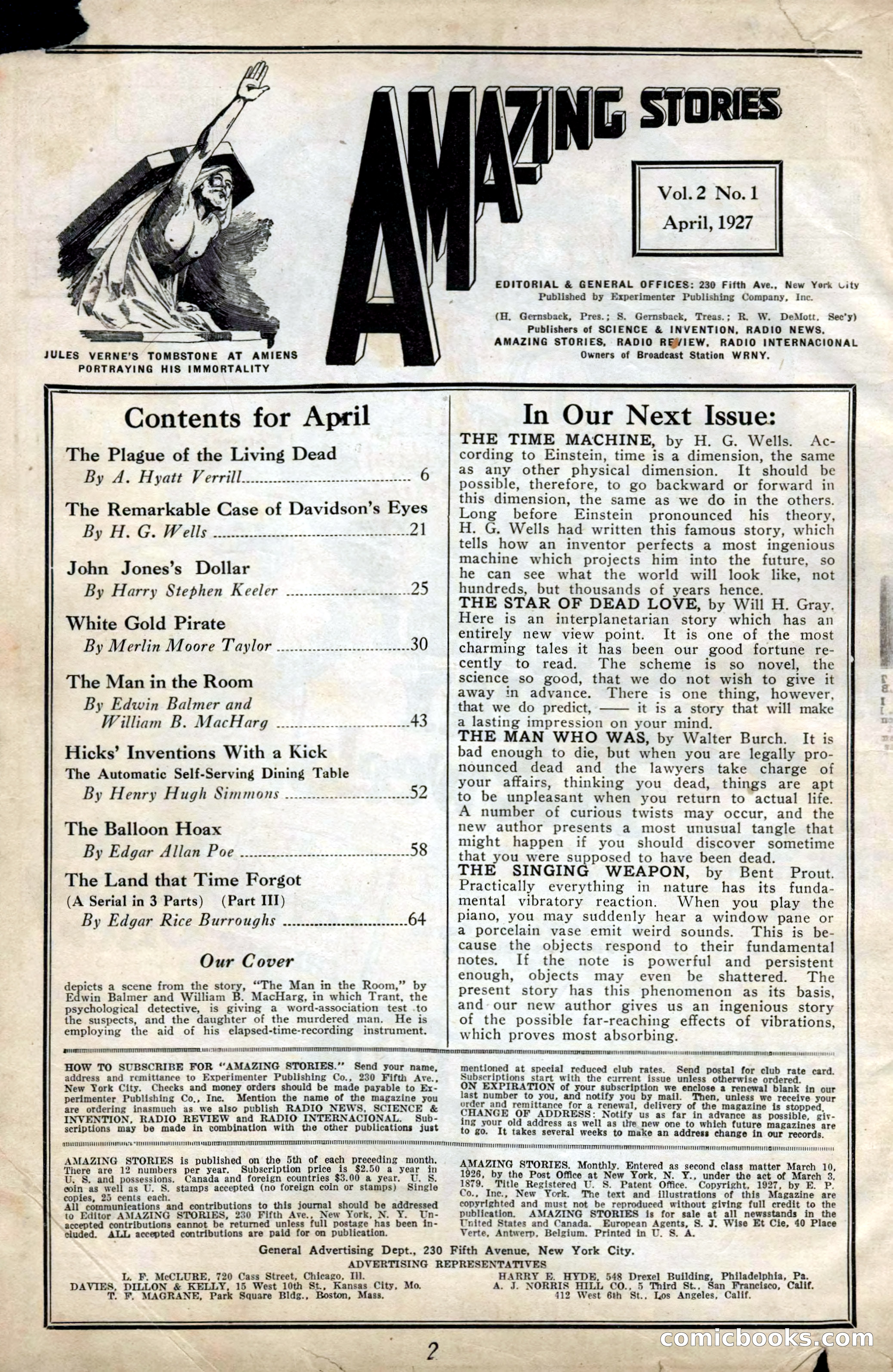 Amazing Stories, Vol. 2, No. 1 — page 3 of 108
