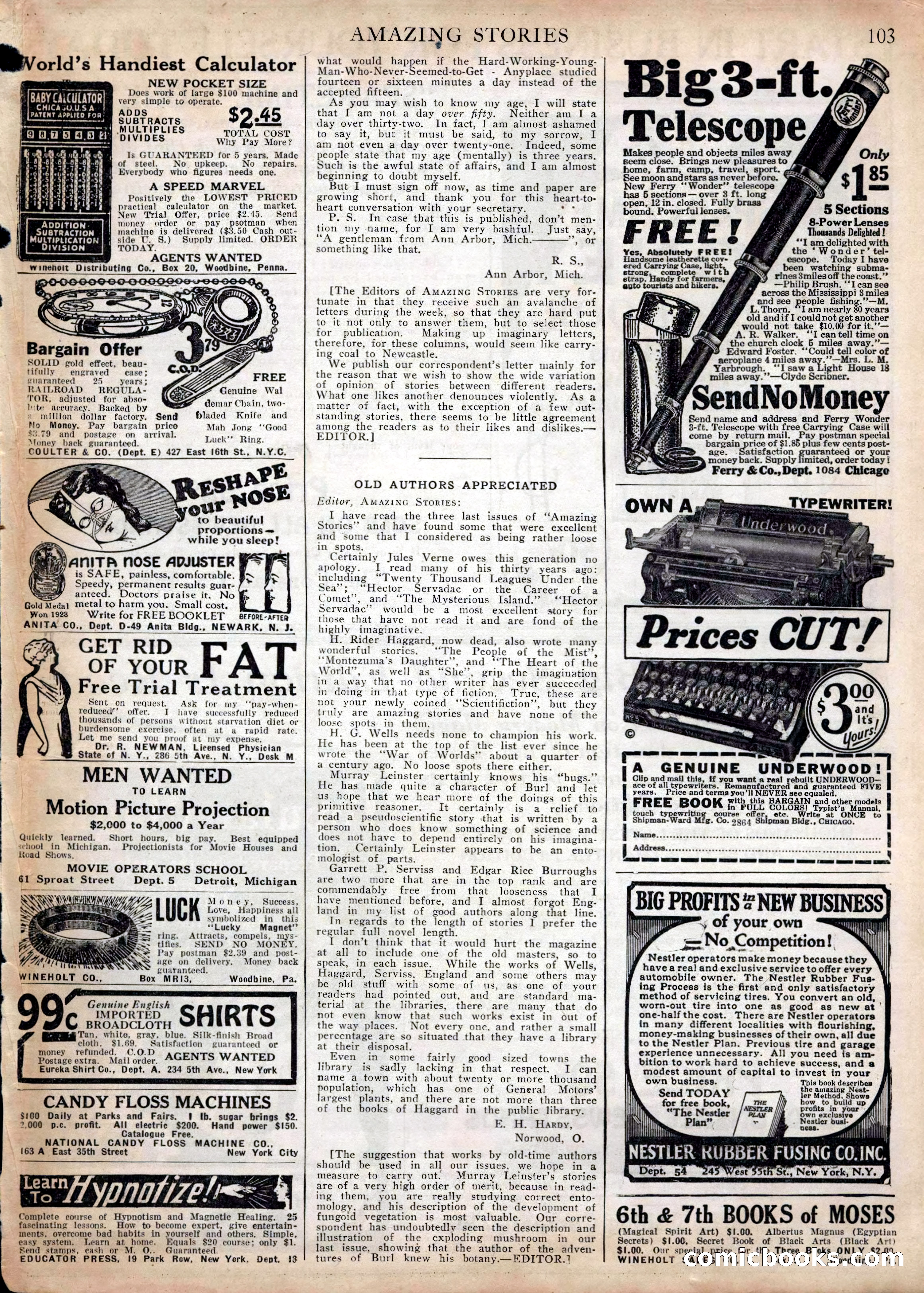 Amazing Stories, Vol. 2, No. 1 — page 104 of 108