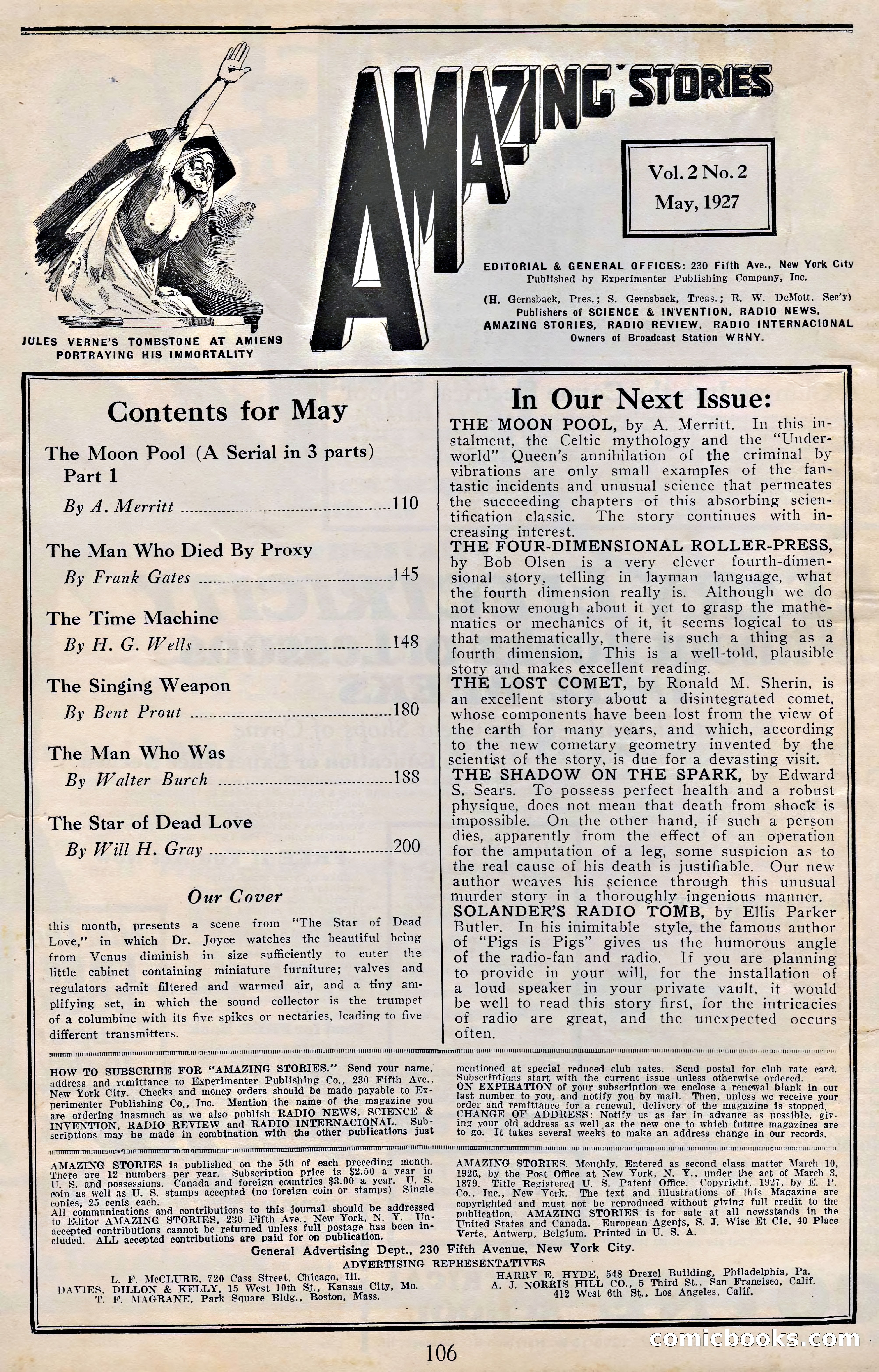 Amazing Stories, Vol. 2, No. 2 — page 2 of 105