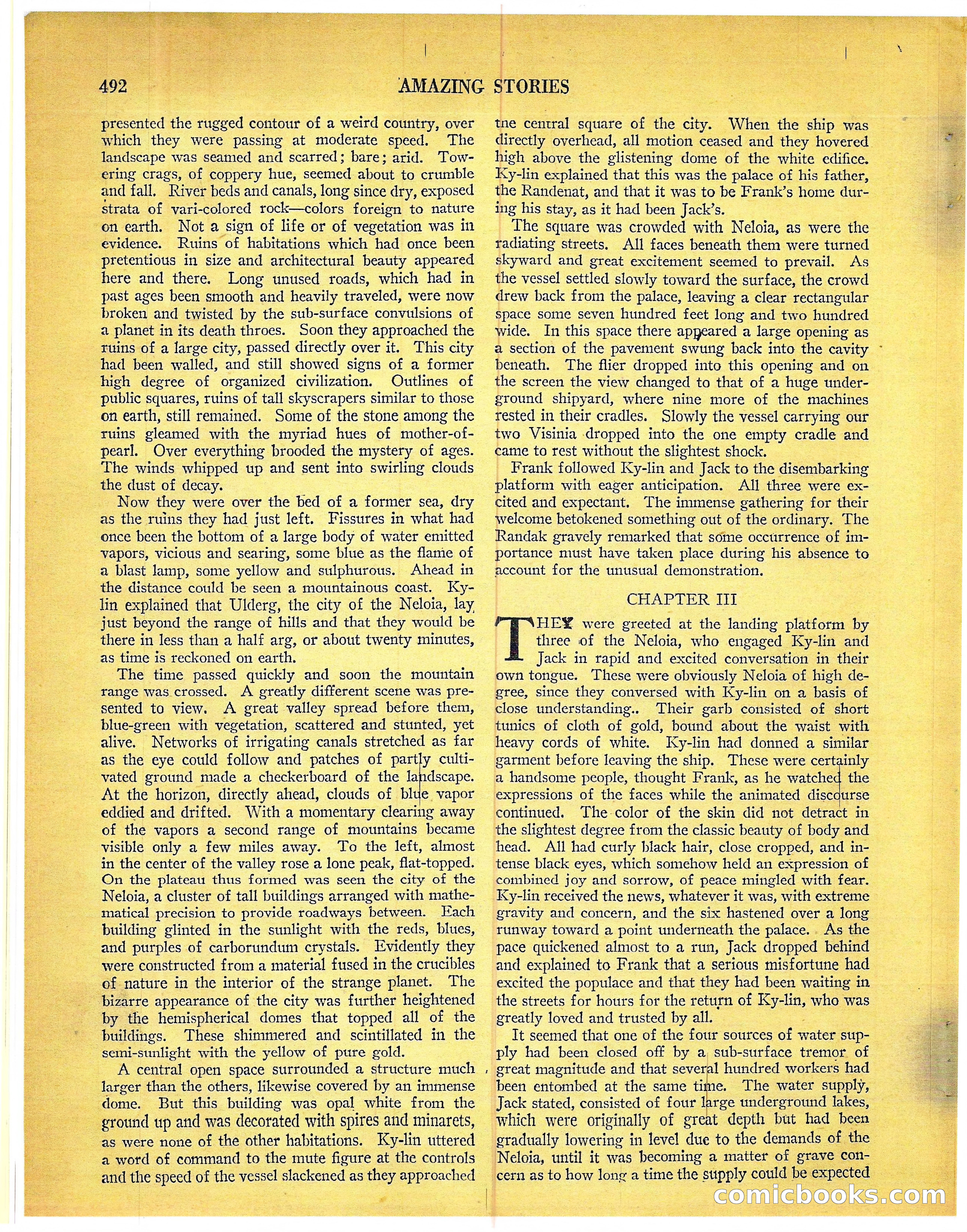 Amazing Stories, Vol. 3 No. 6 — page 13: Pulp Fiction, 1928