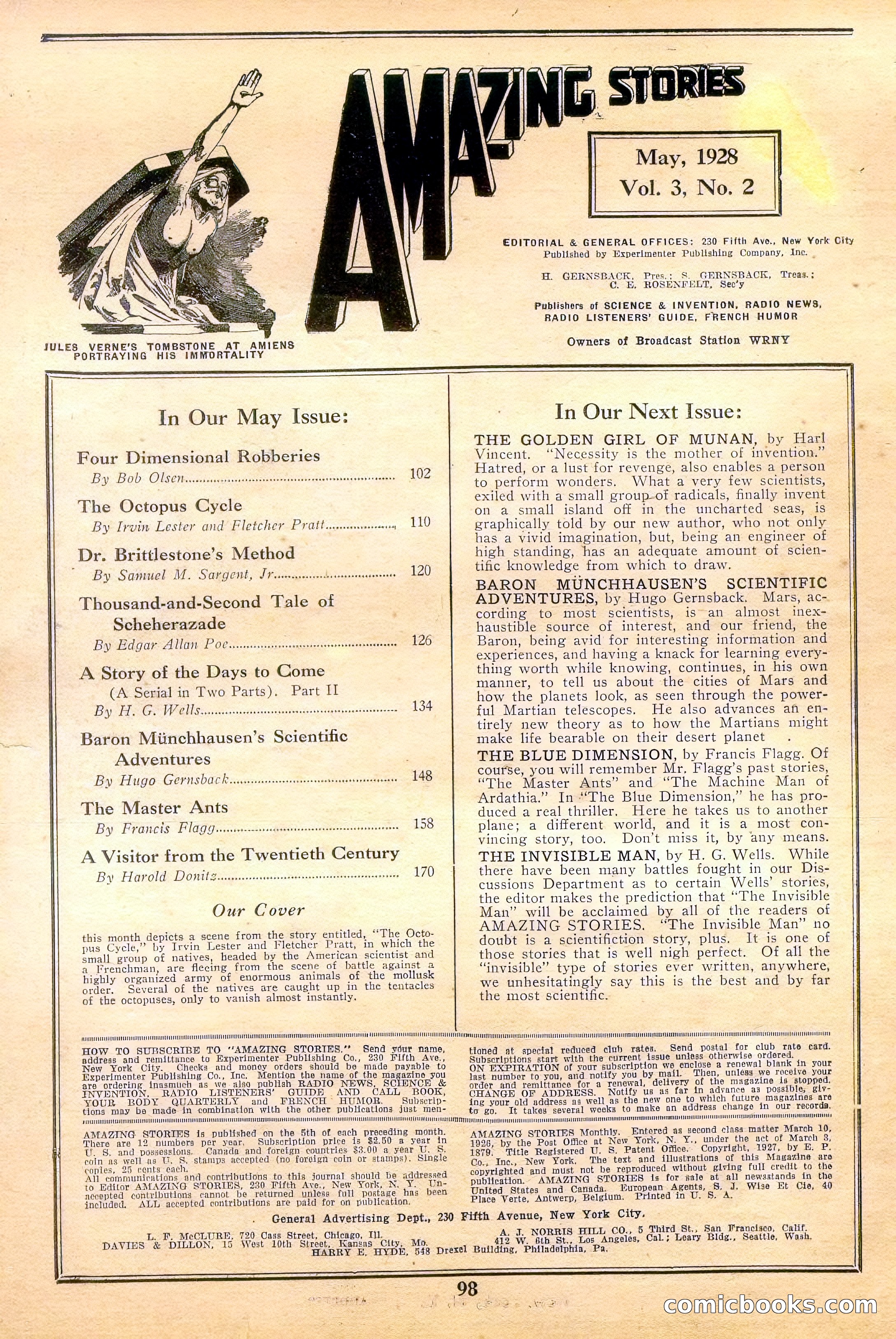 Amazing Stories, Vol. 3, No. 2 — page 3 of 100