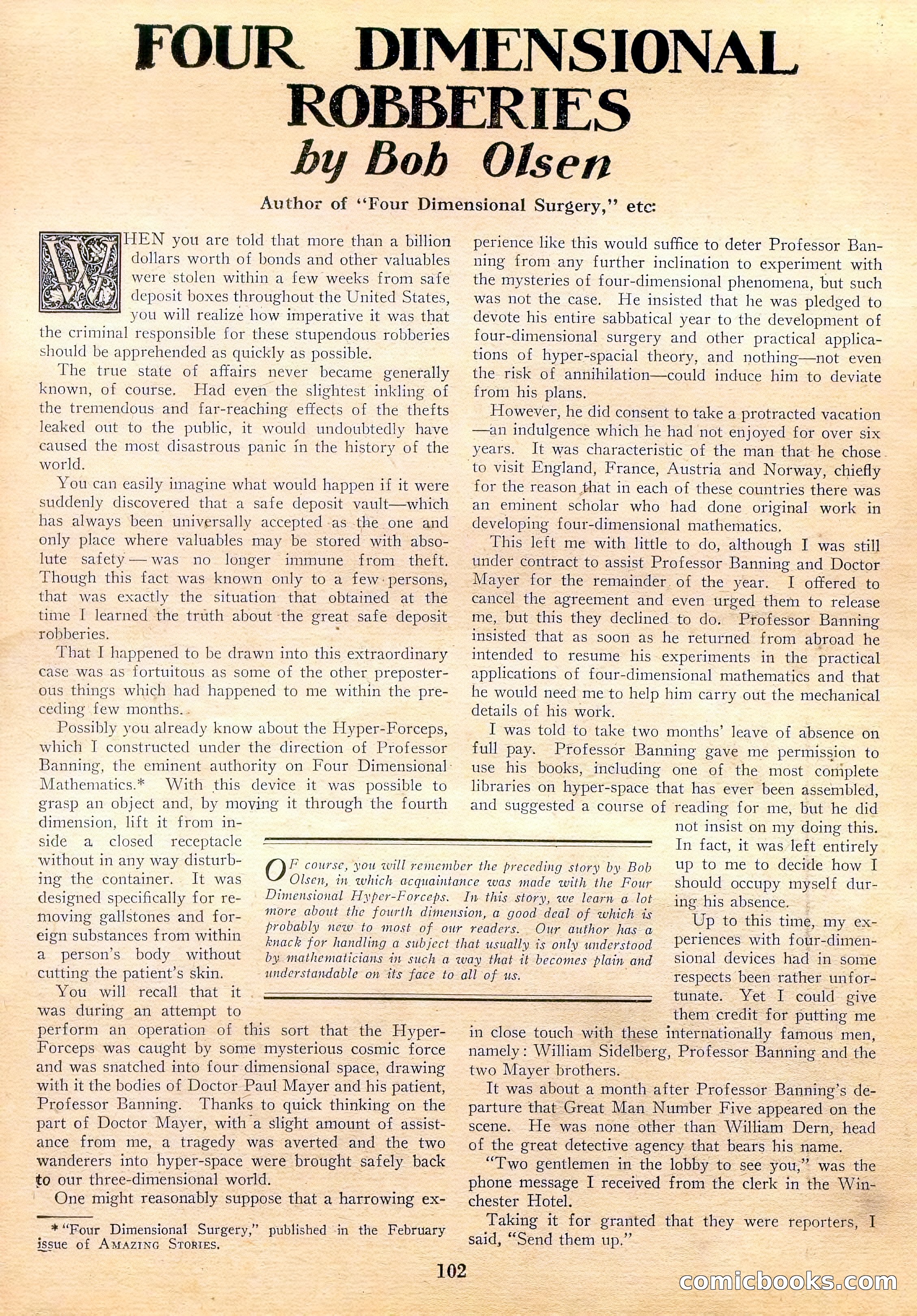 Amazing Stories, Vol. 3, No. 2 — page 7 of 100