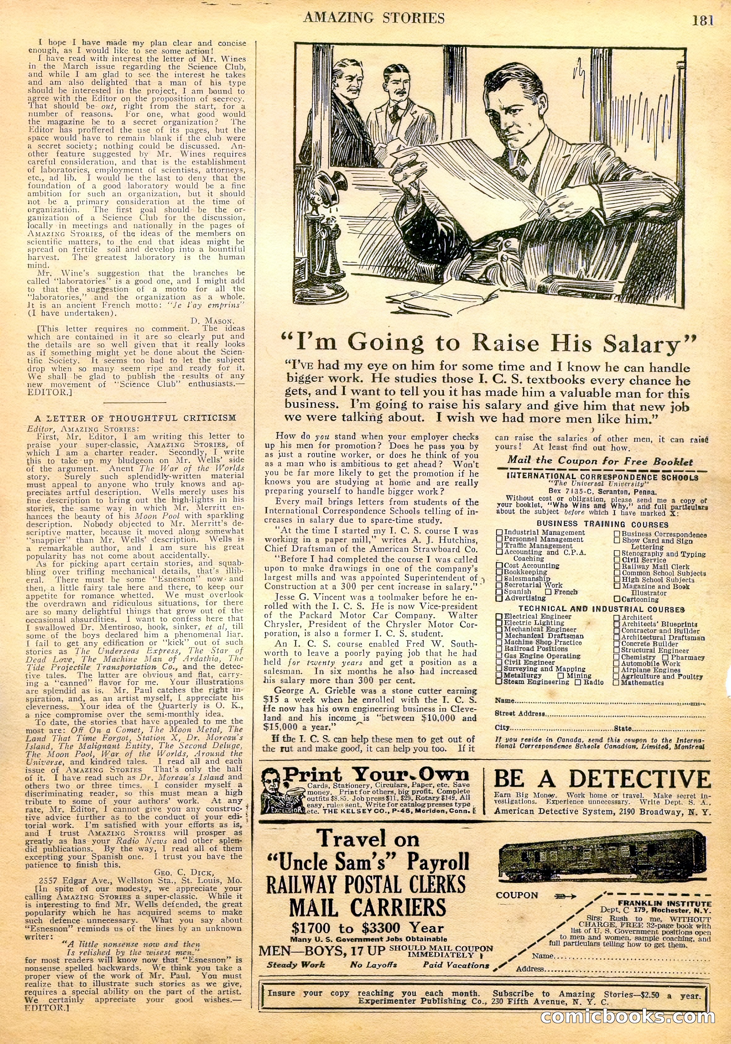 Amazing Stories, Vol. 3, No. 2 — page 86 of 100