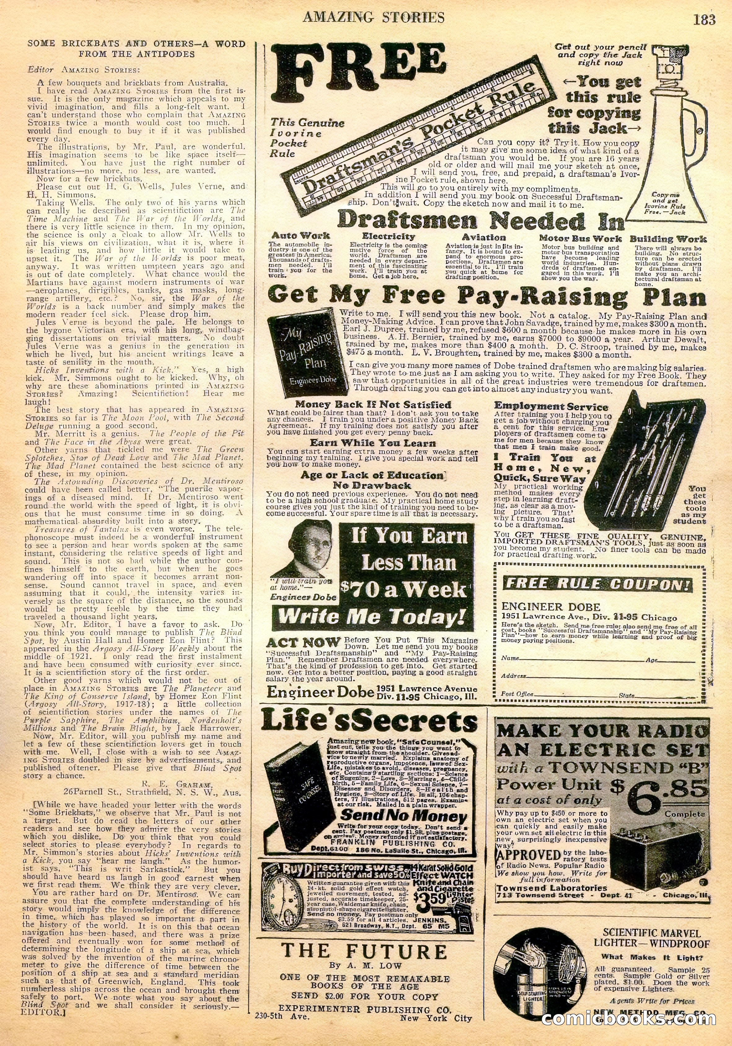 Amazing Stories, Vol. 3, No. 2 — page 88 of 100
