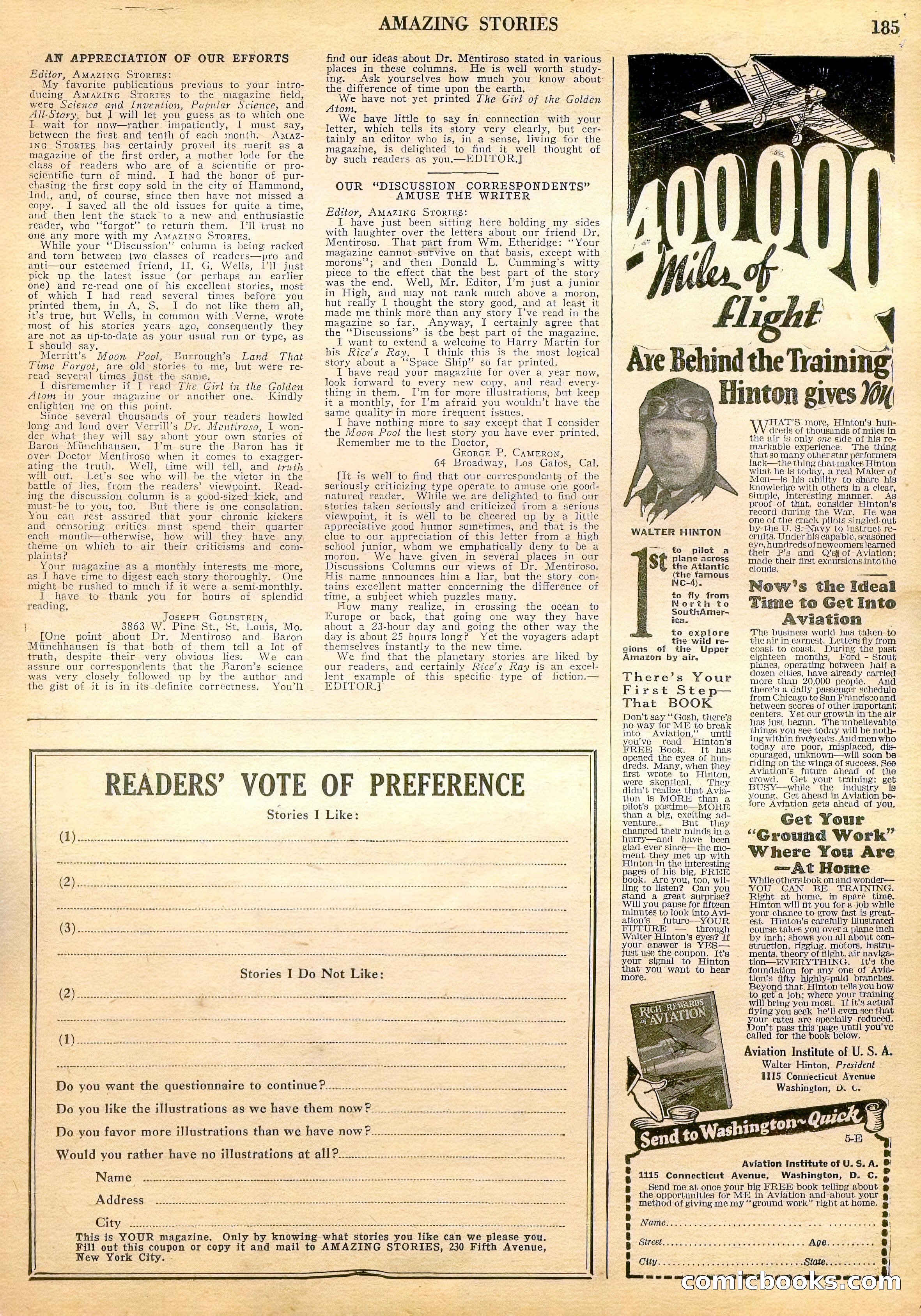 Amazing Stories, Vol. 3, No. 2 — page 90 of 100