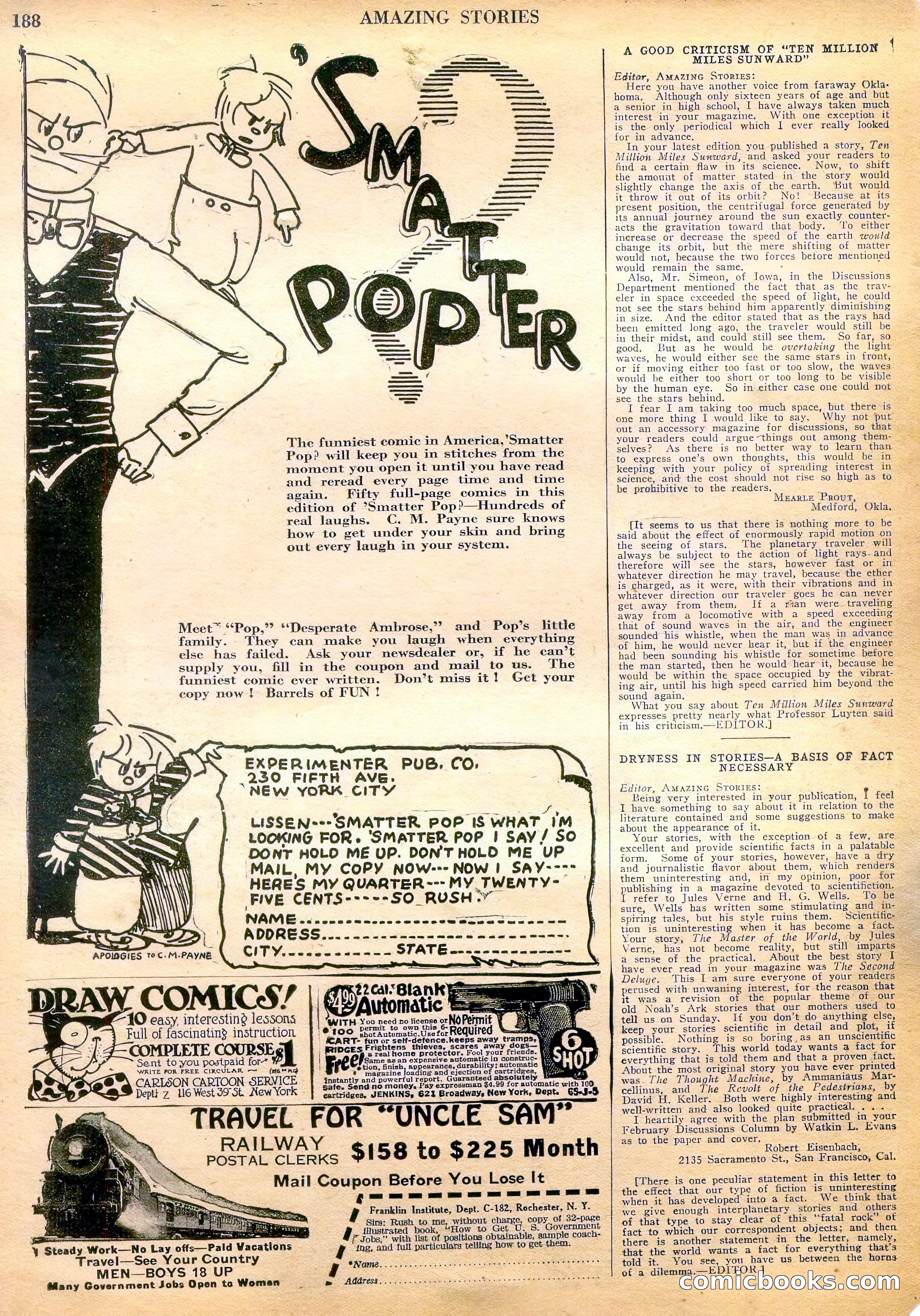 Amazing Stories, Vol. 3, No. 2 — page 93 of 100
