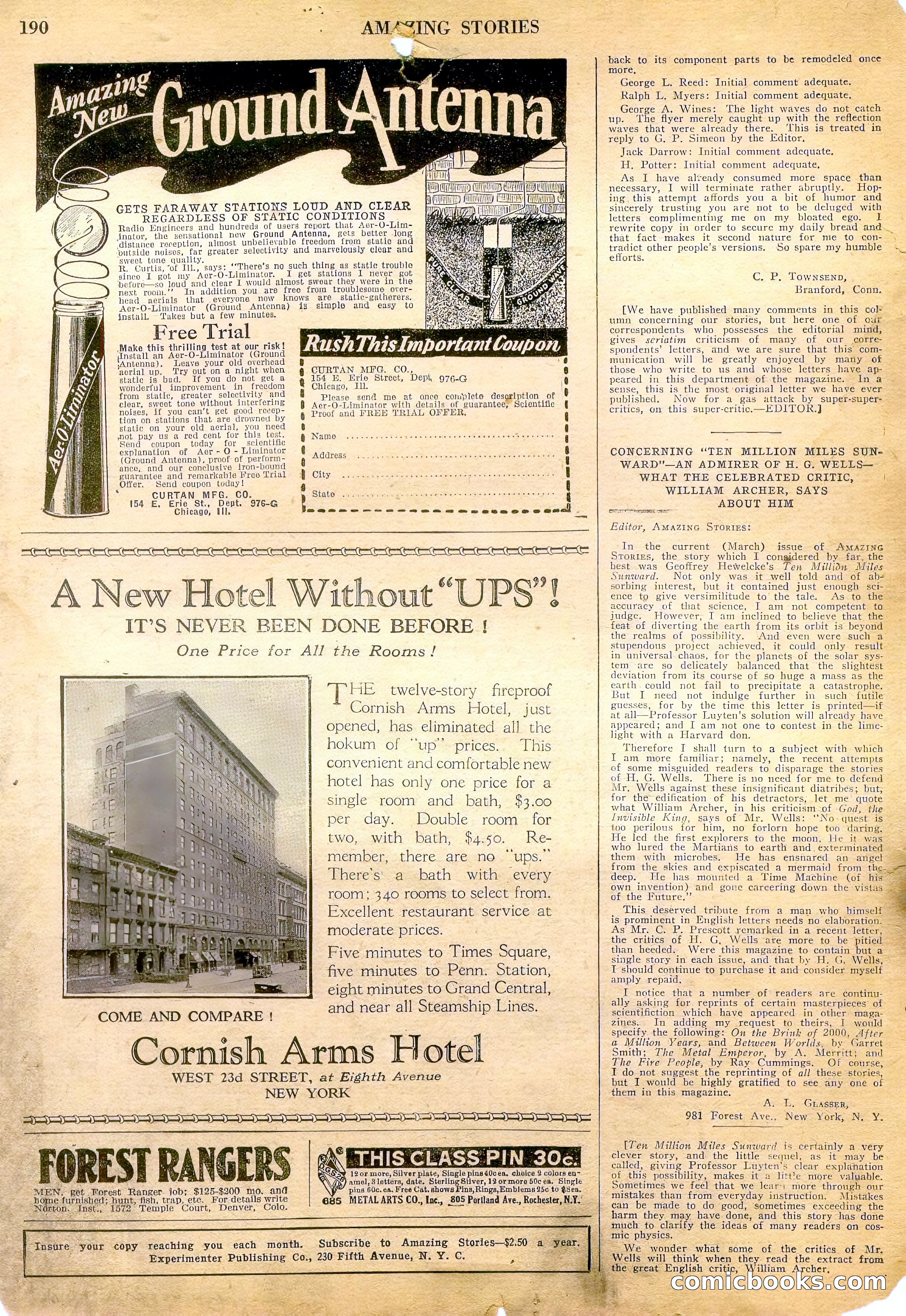 Amazing Stories, Vol. 3, No. 2 — page 95 of 100
