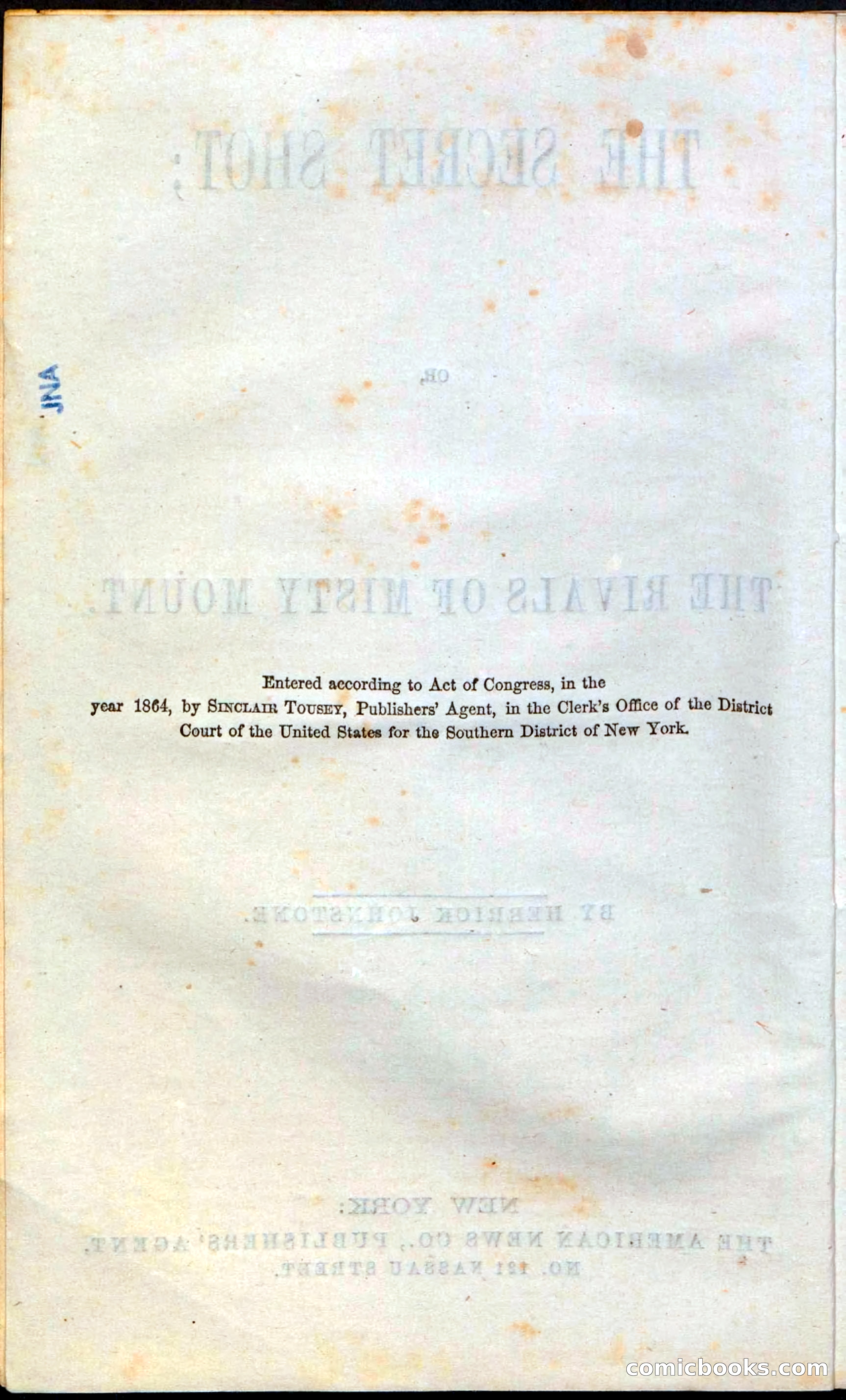 The Secret Shot; Or, The Rivals Of Misty Mount — page 4 of 52