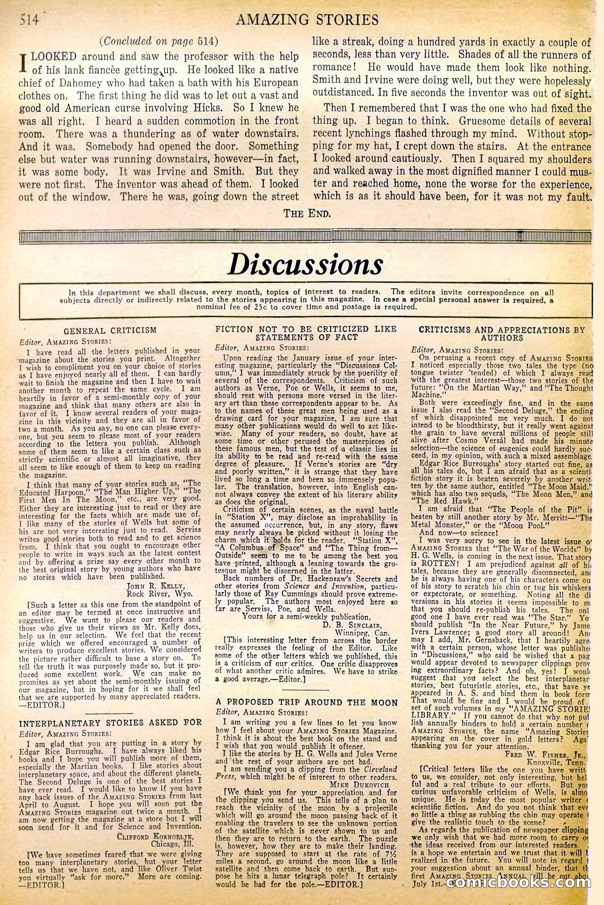 Amazing Stories, August 1927 — page 100 of 107