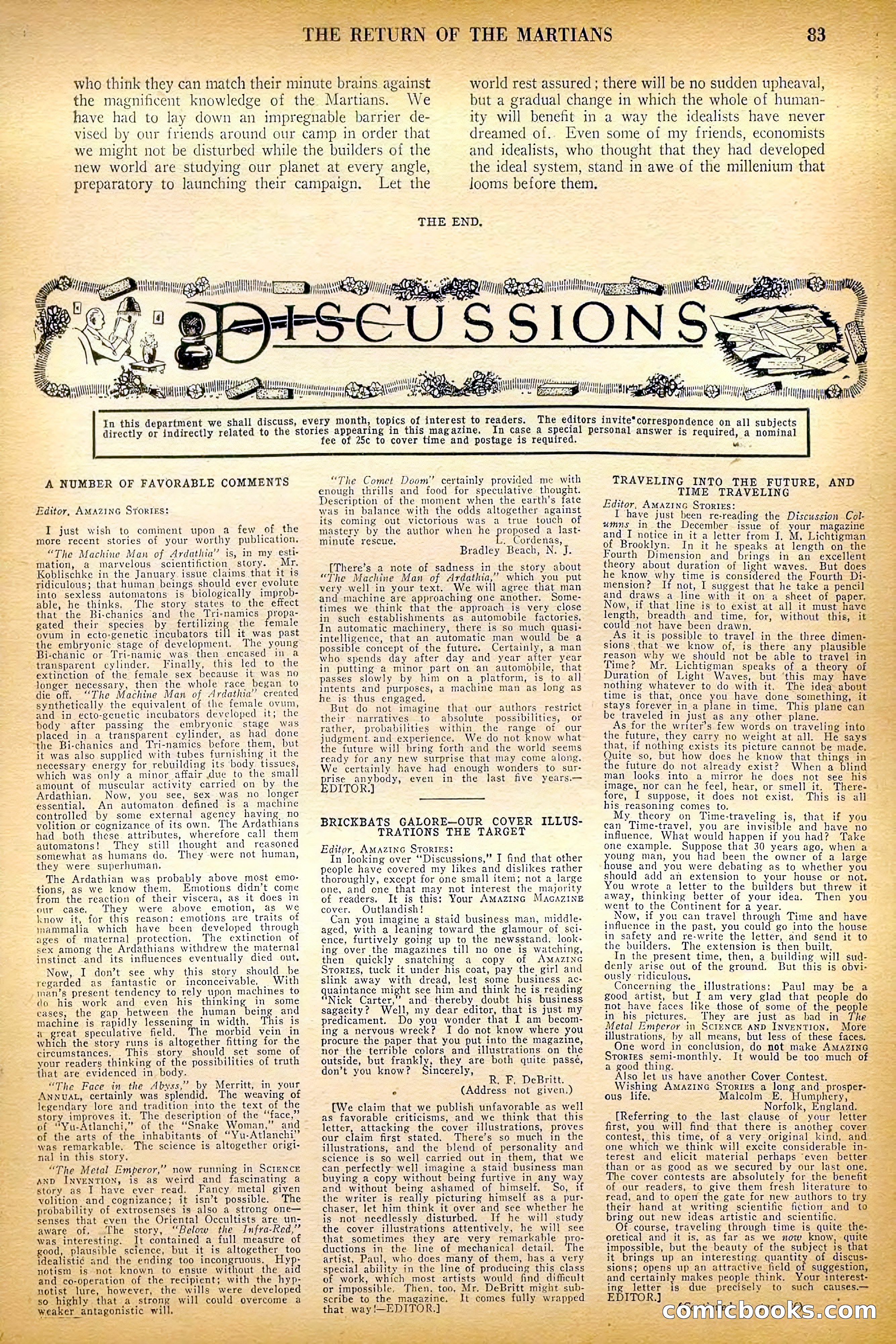 Amazing Stories — page 85 of 99