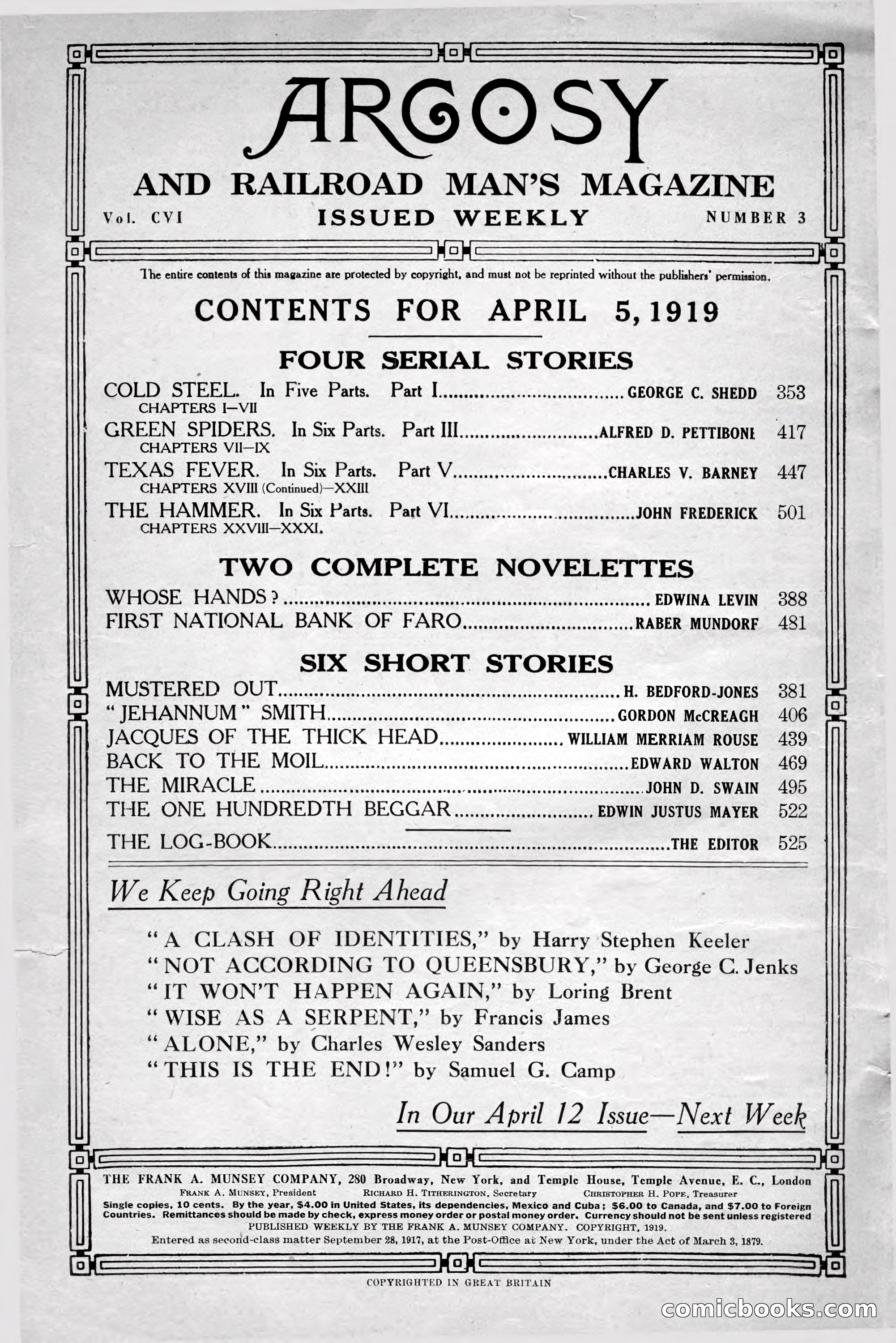 Argosy and Railroad Man's Magazine — page 4 of 196