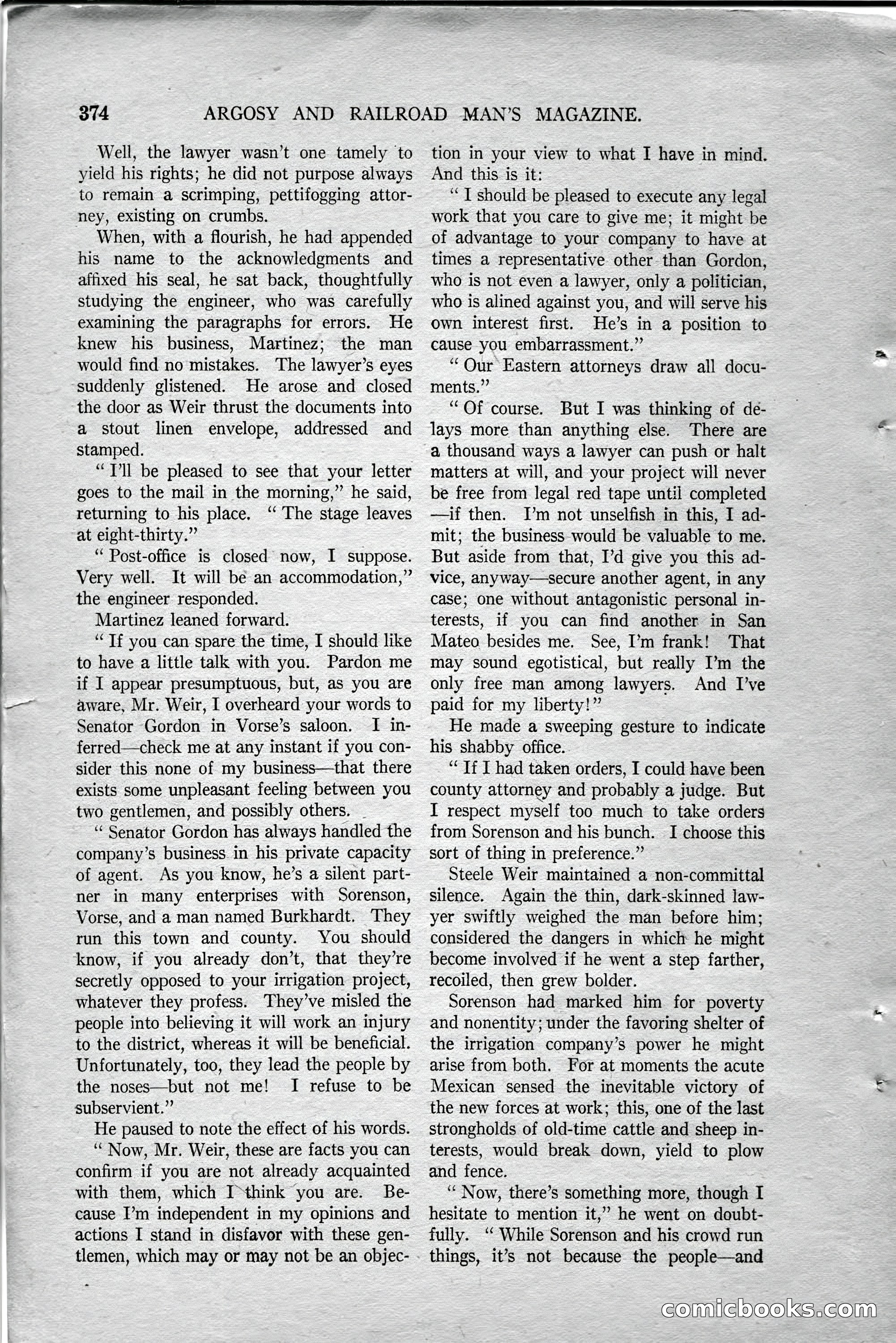 Argosy and Railroad Man's Magazine — page 32 of 196