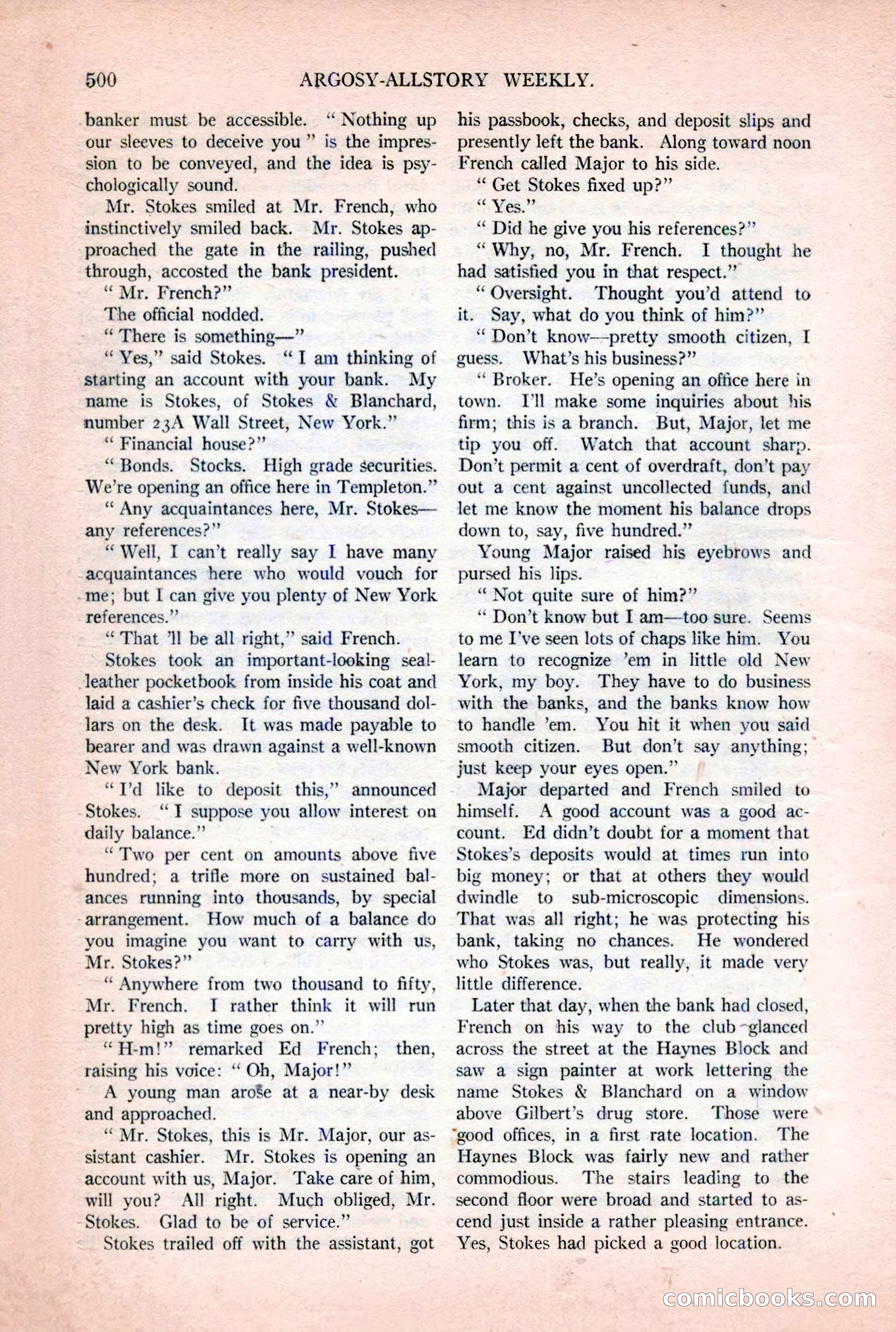 Argosy All-Story Weekly — page 30 of 176