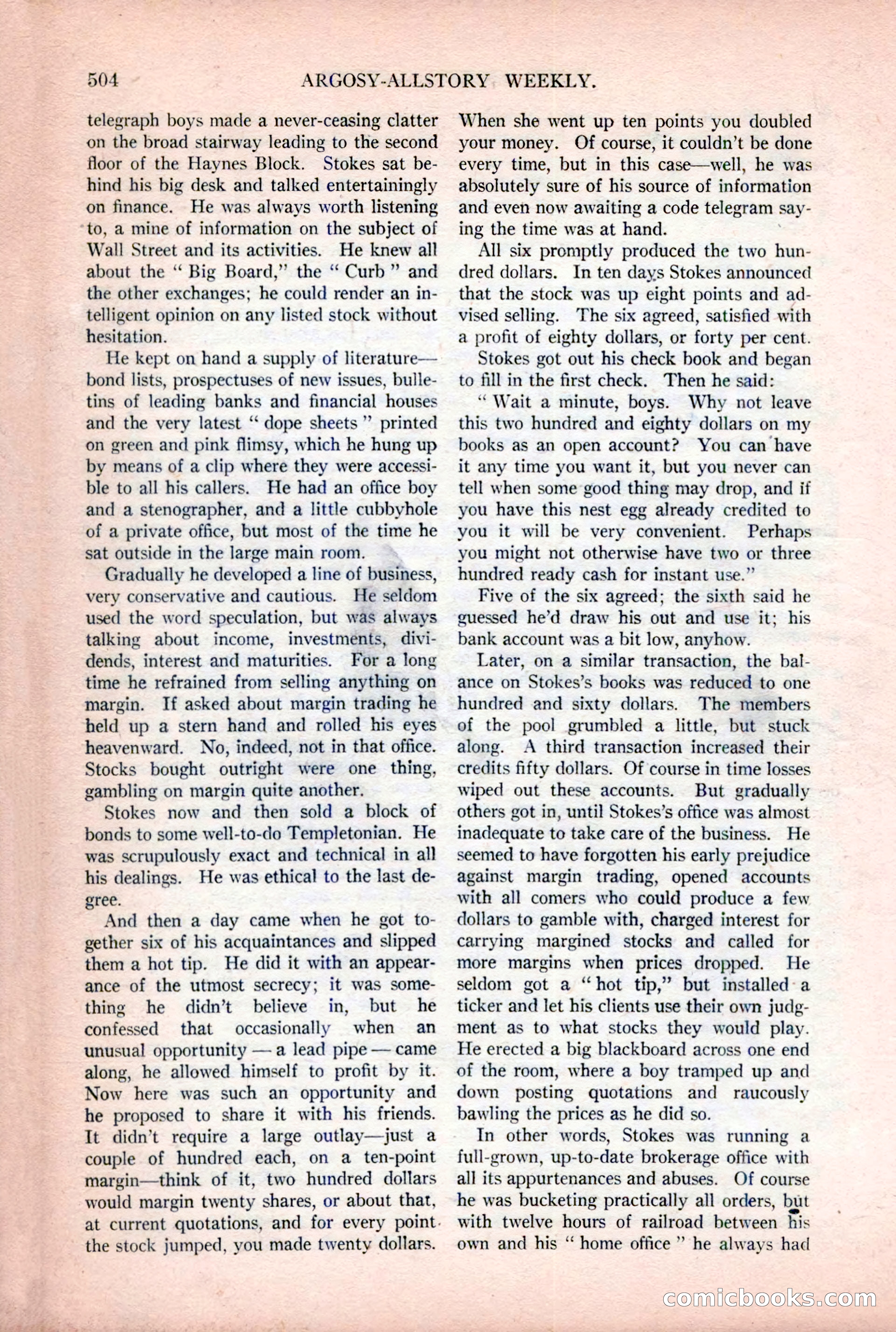 Argosy All-Story Weekly — page 34 of 176