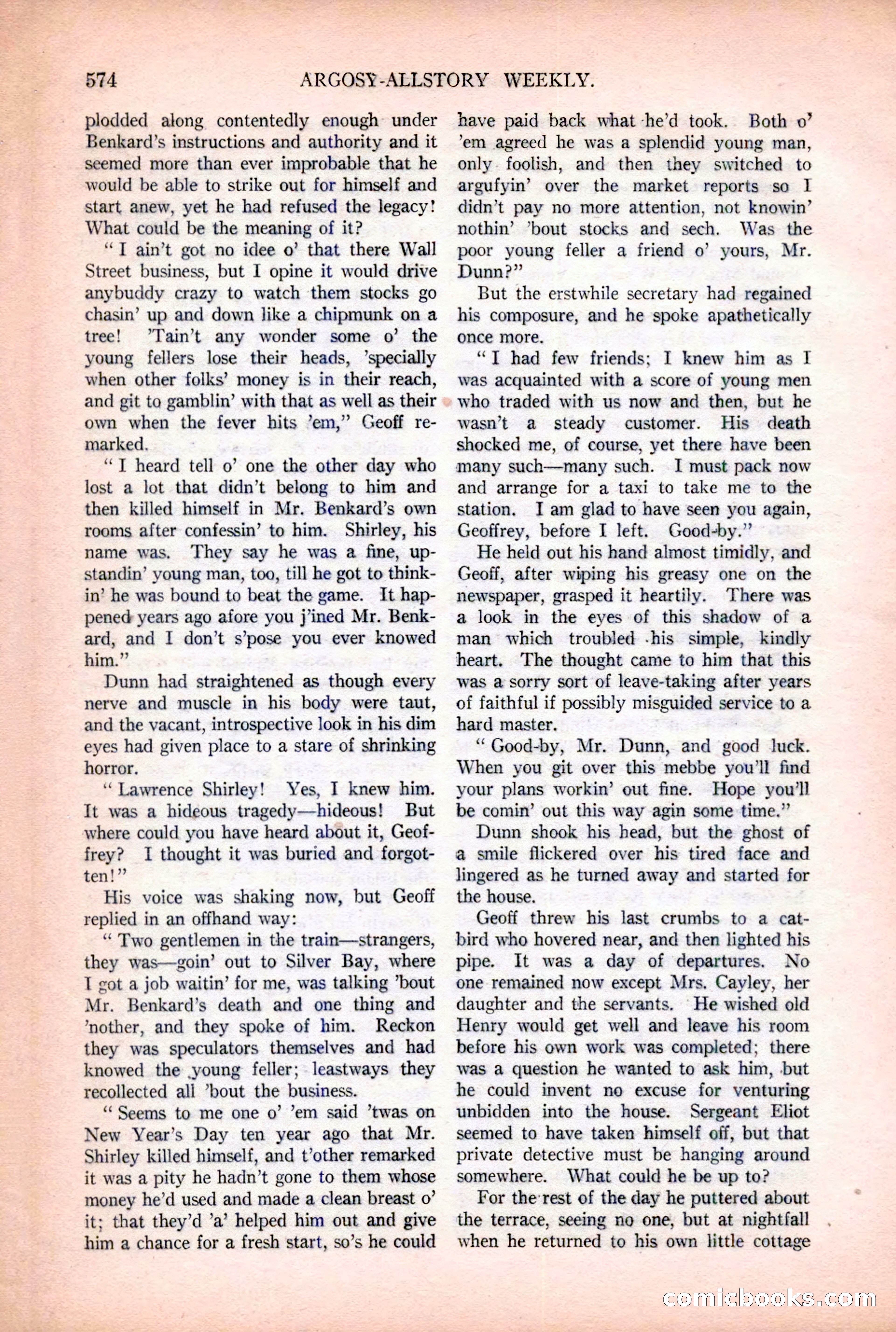 Argosy All-Story Weekly — page 104 of 176