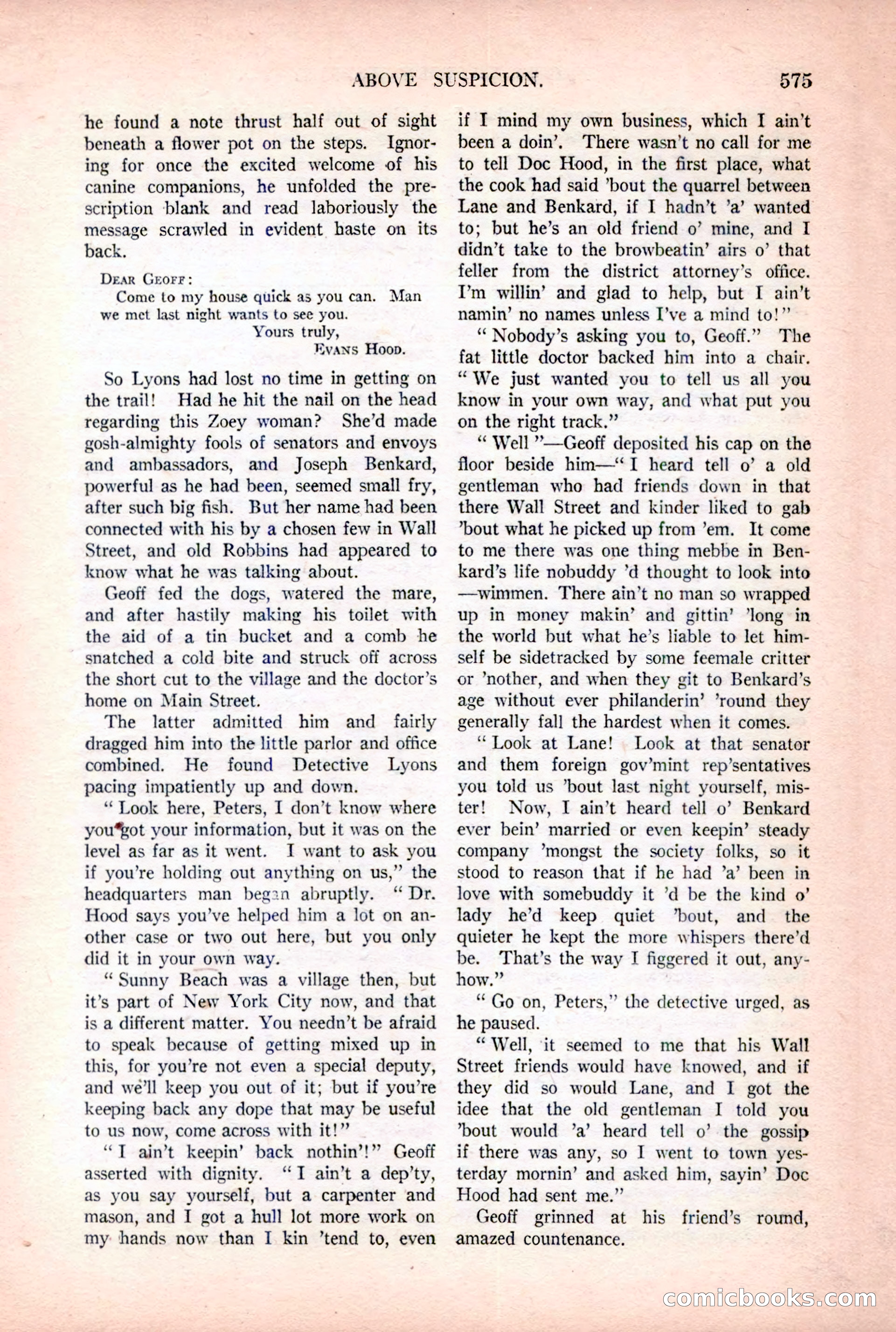 Argosy All-Story Weekly — page 105 of 176