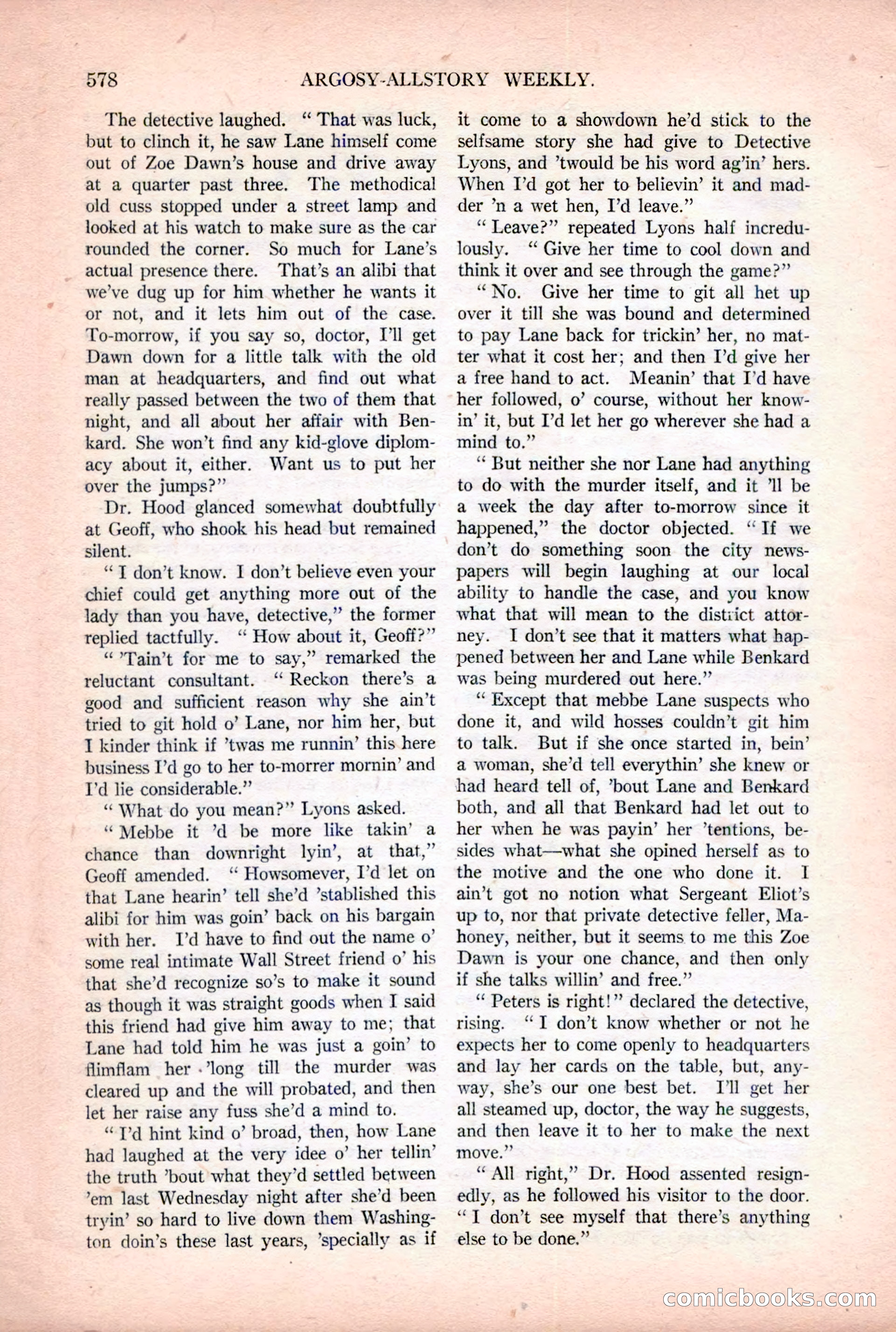 Argosy All-Story Weekly — page 108 of 176