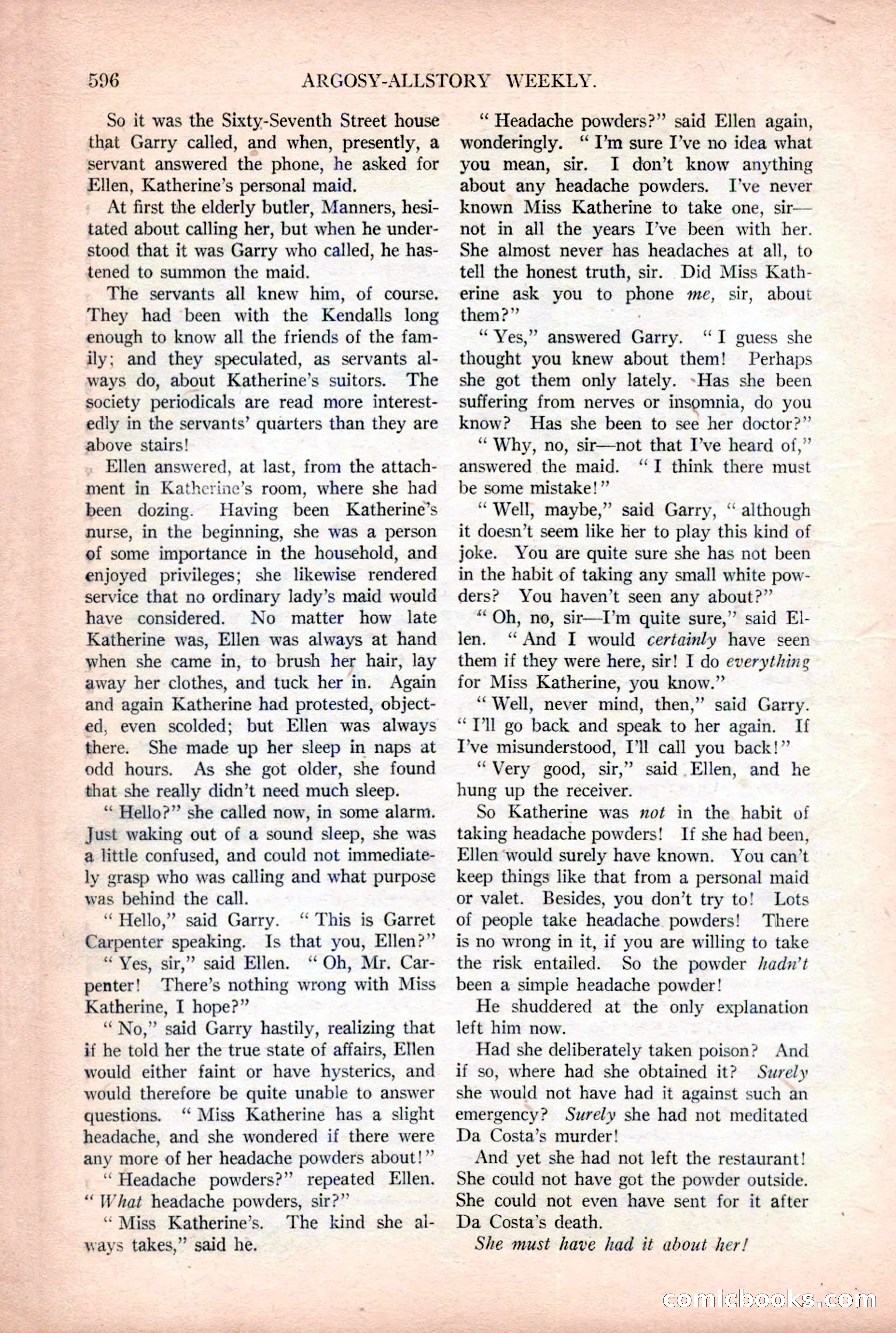 Argosy All-Story Weekly — page 126 of 176