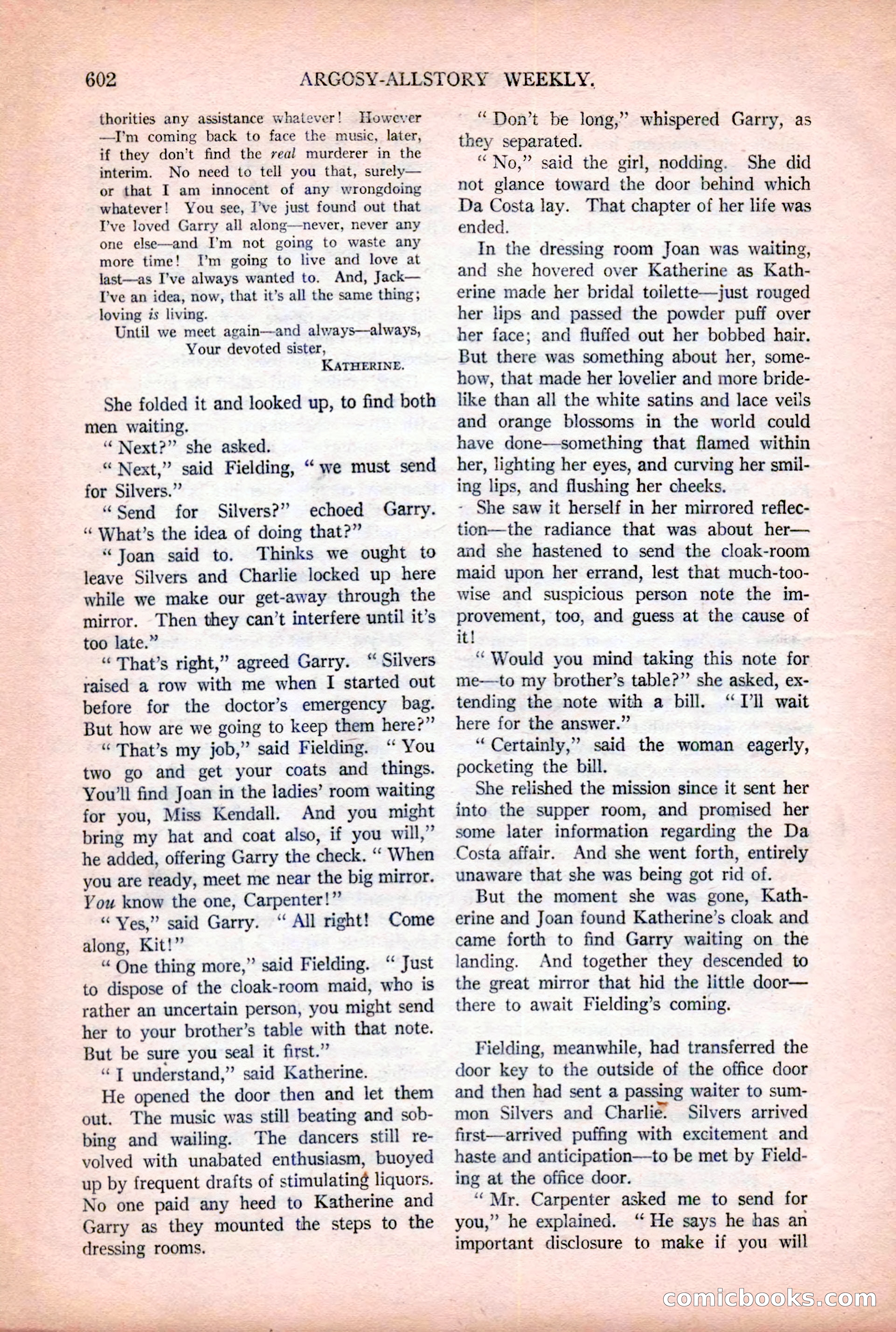 Argosy All-Story Weekly — page 132 of 176