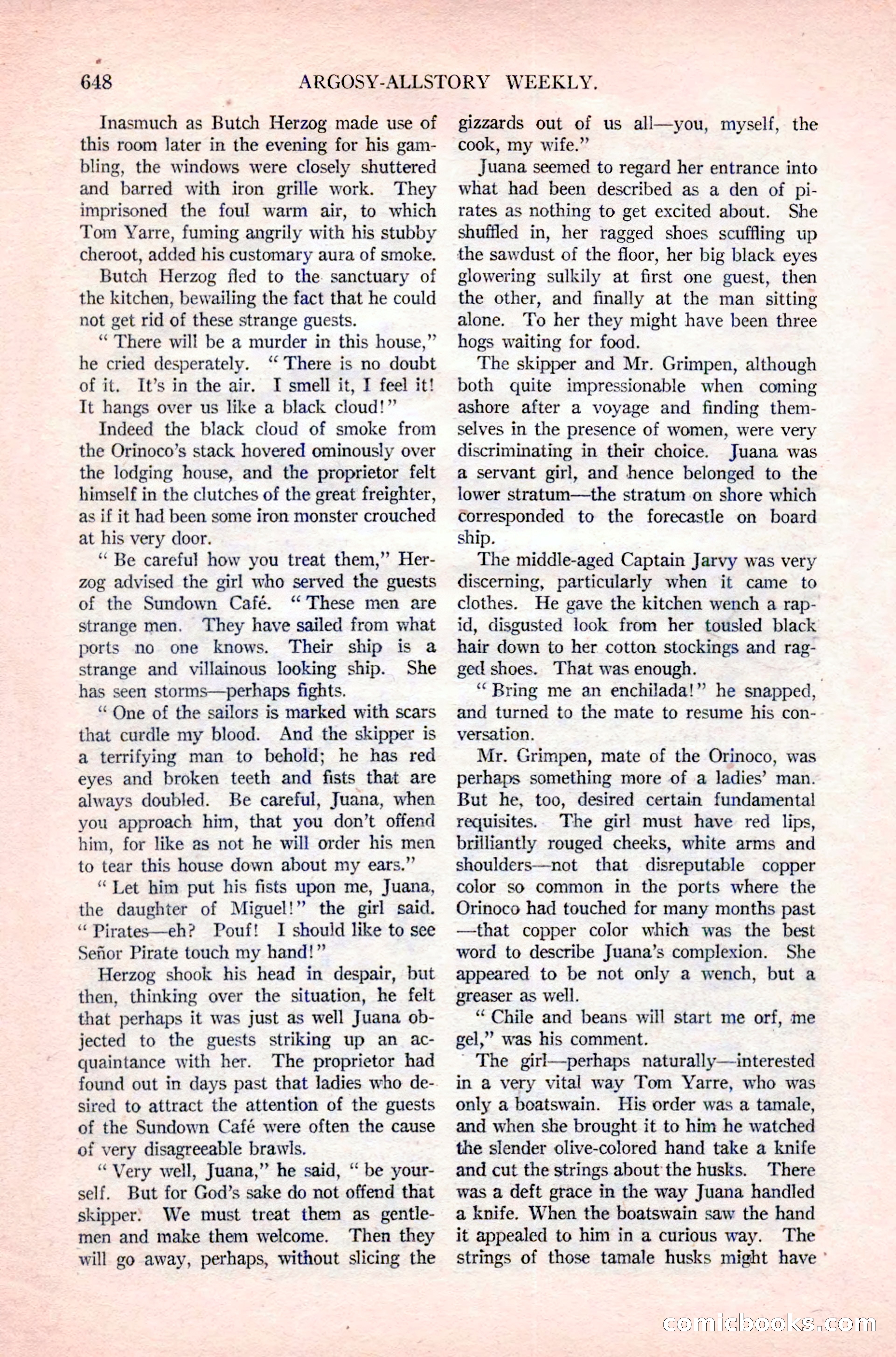 Argosy All-Story Weekly — page 22 of 180