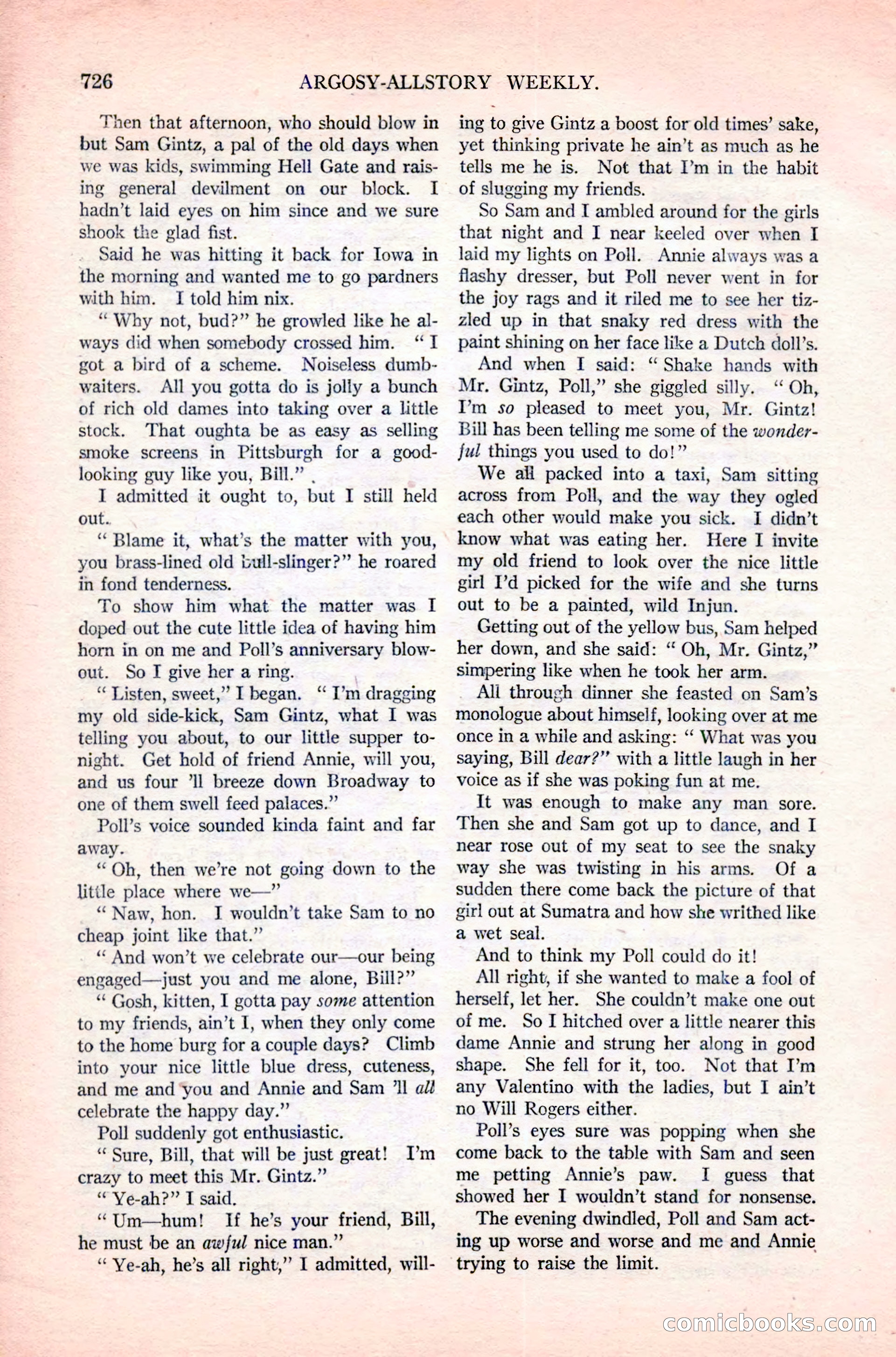 Argosy All-Story Weekly — page 100 of 180