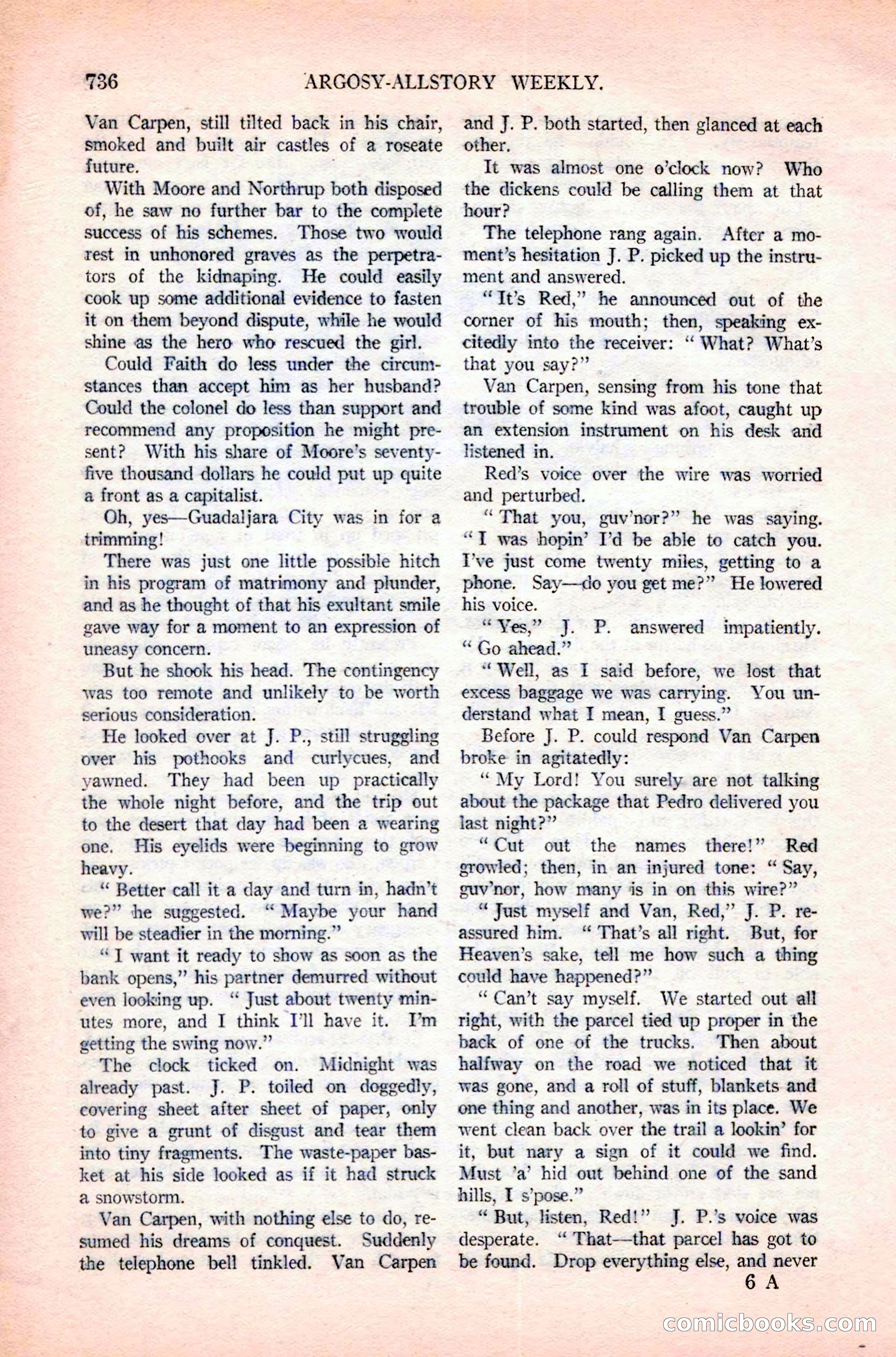 Argosy All-Story Weekly — page 110 of 180