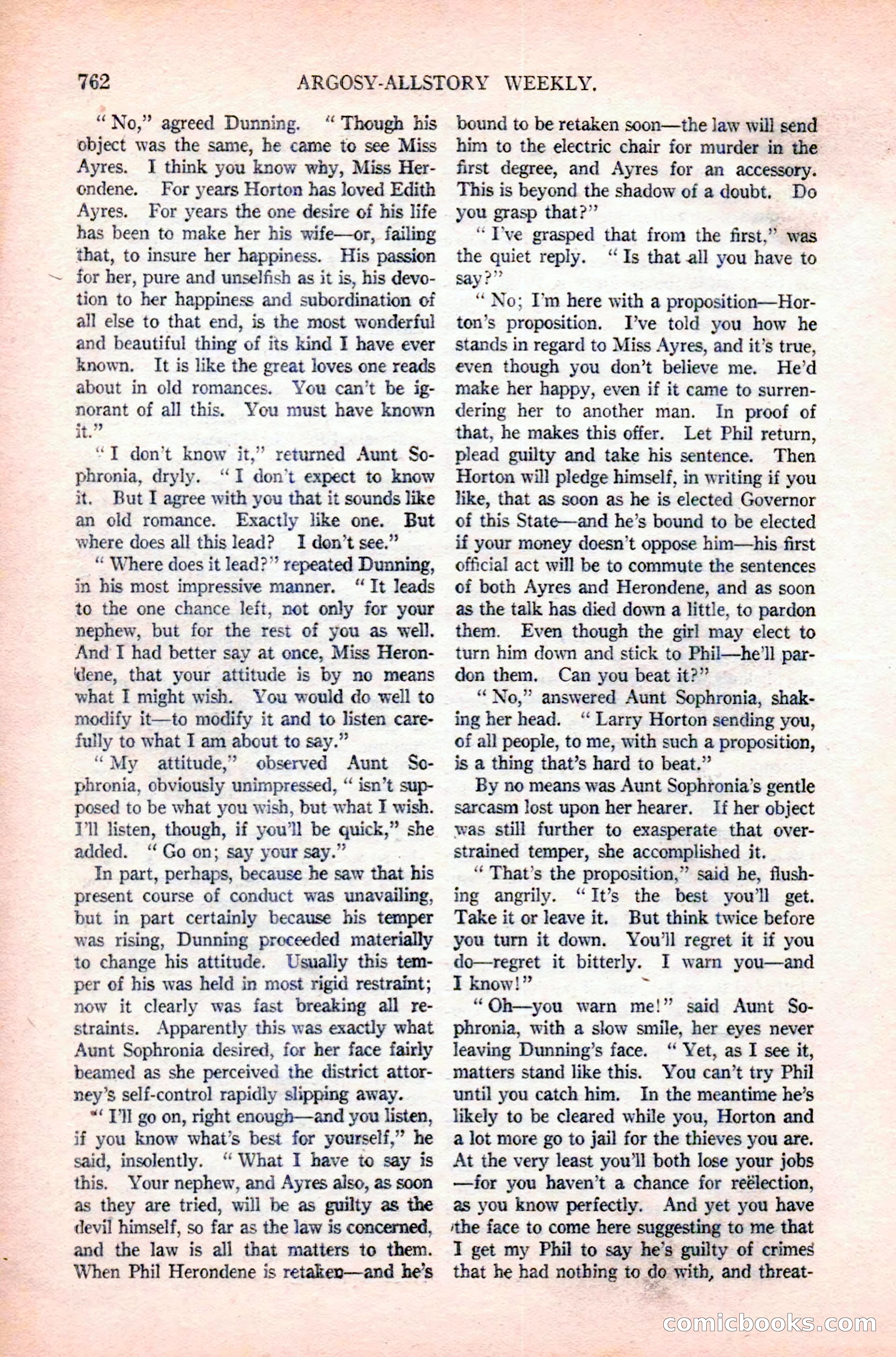 Argosy All-Story Weekly — page 136 of 180