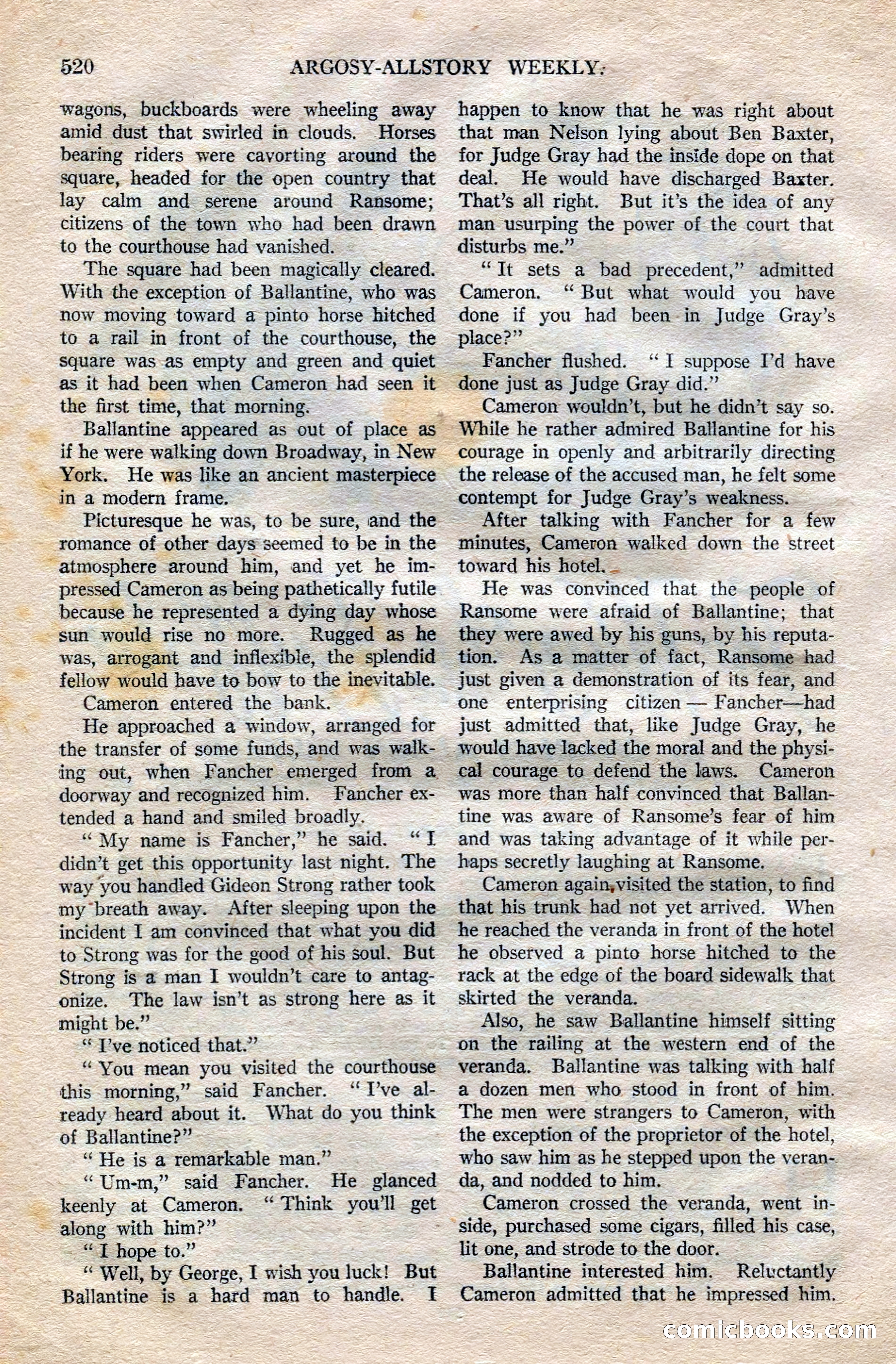 Argosy All-Story Weekly — page 50 of 172