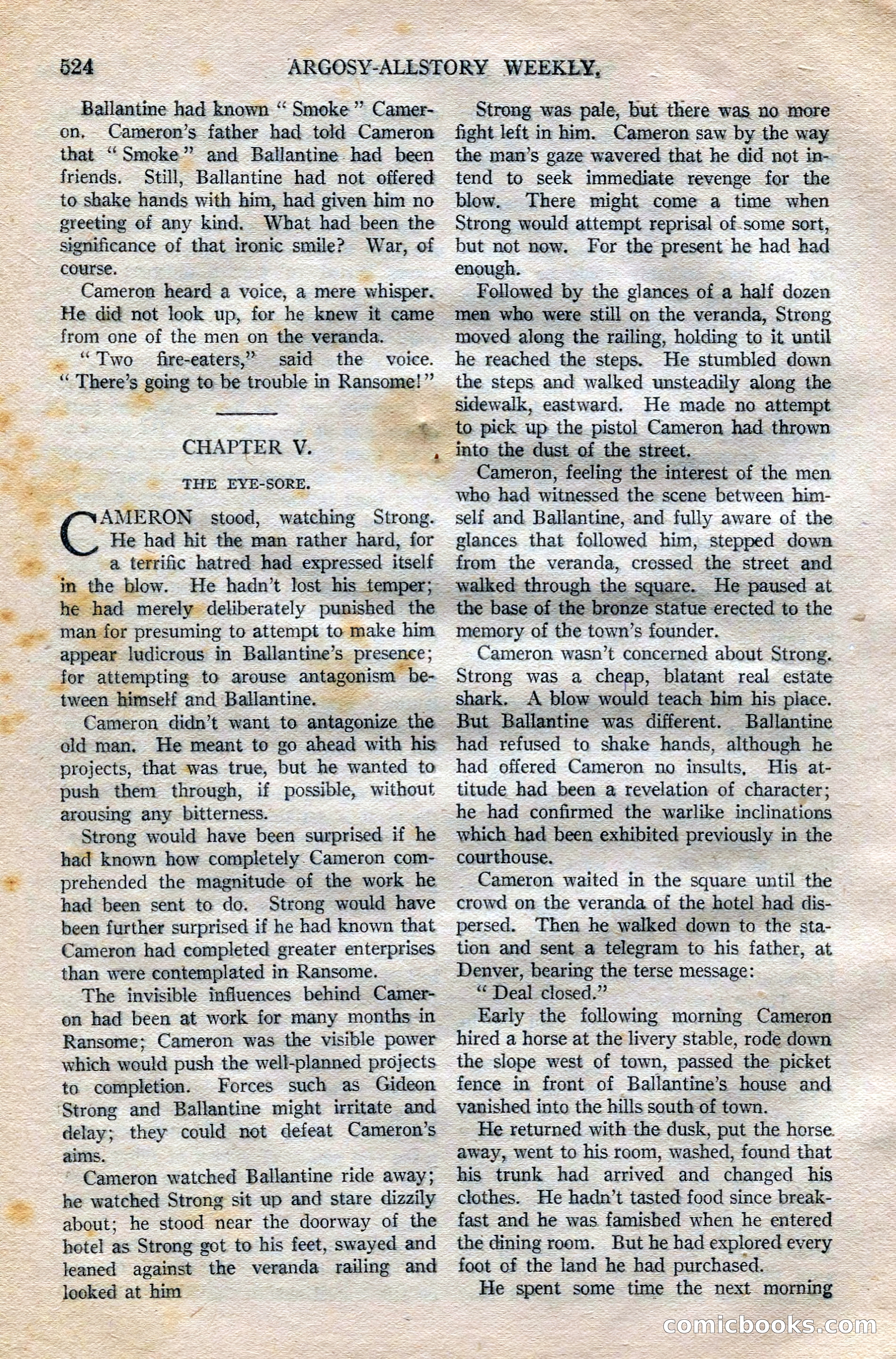 Argosy All-Story Weekly — page 54 of 172