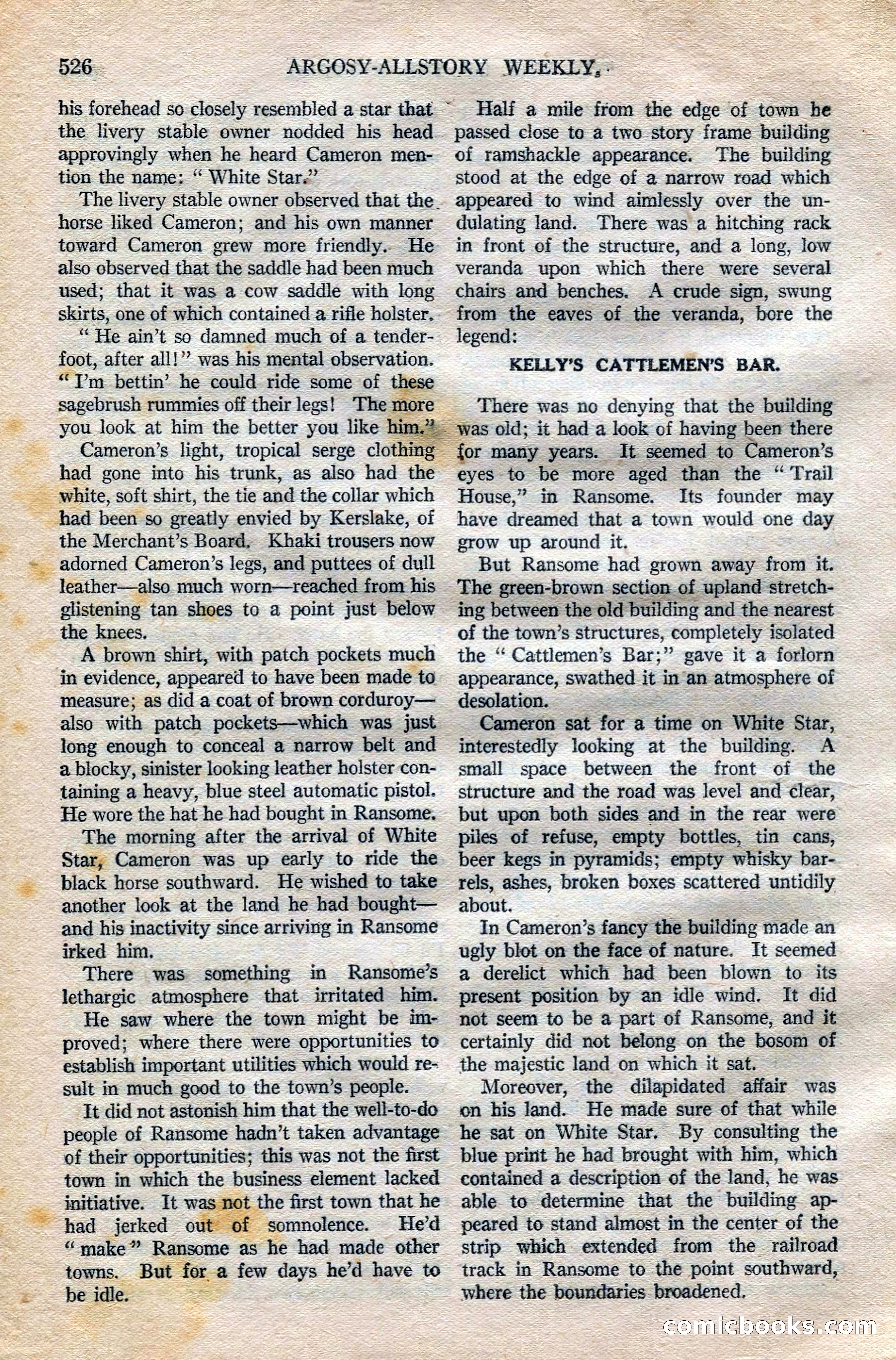 Argosy All-Story Weekly — page 56 of 172