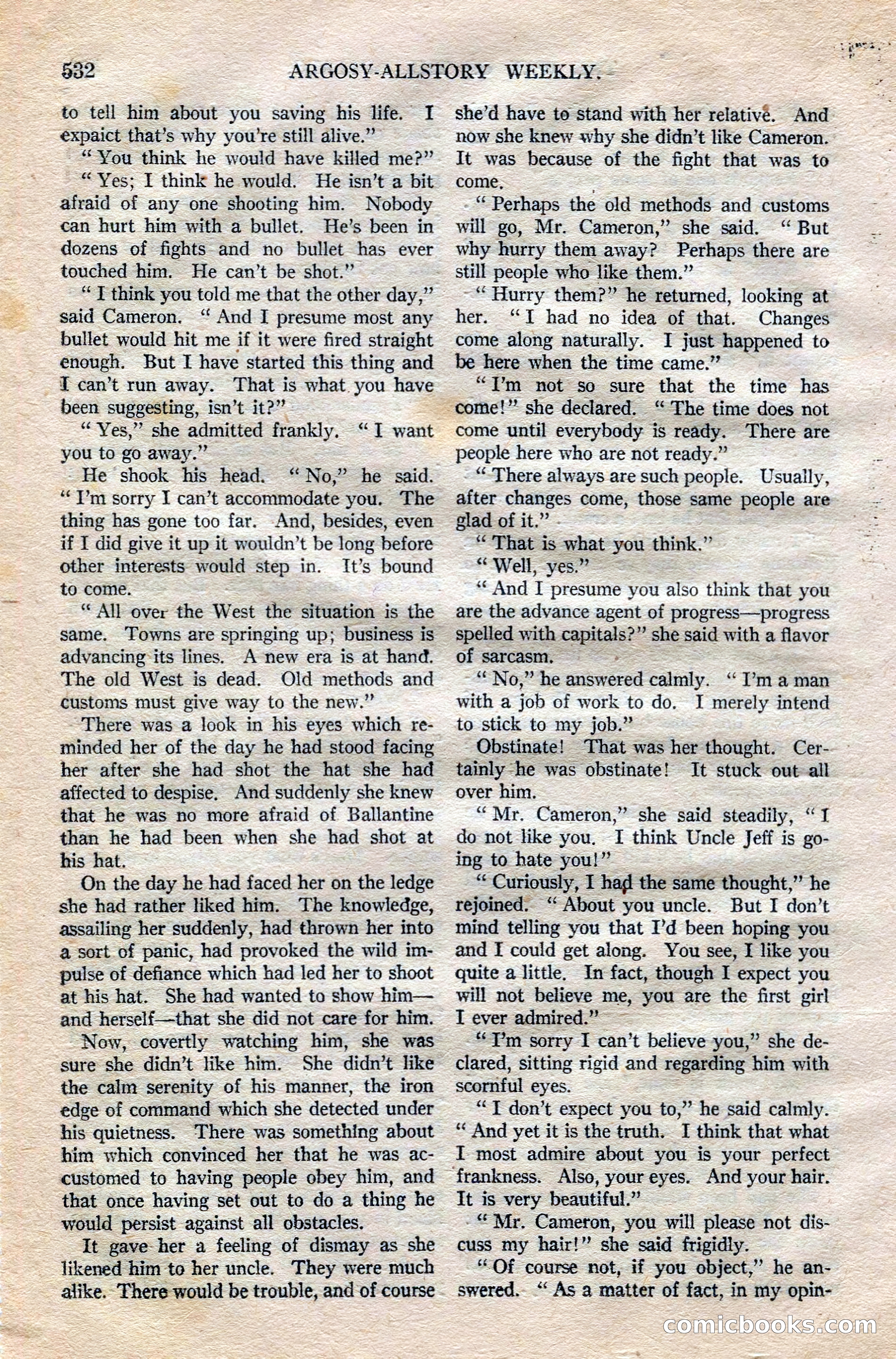 Argosy All-Story Weekly — page 62 of 172