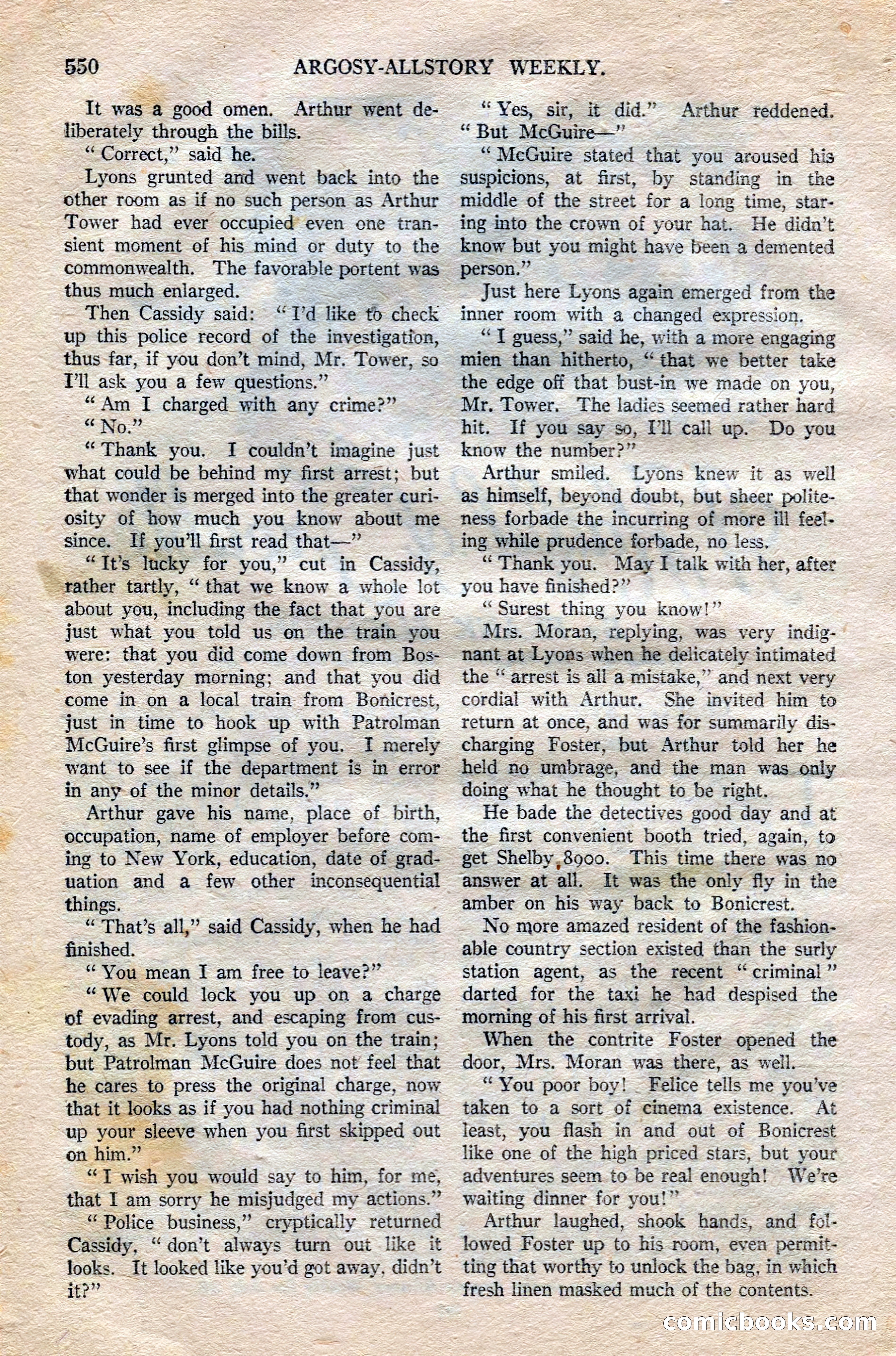 Argosy All-Story Weekly — page 80 of 172