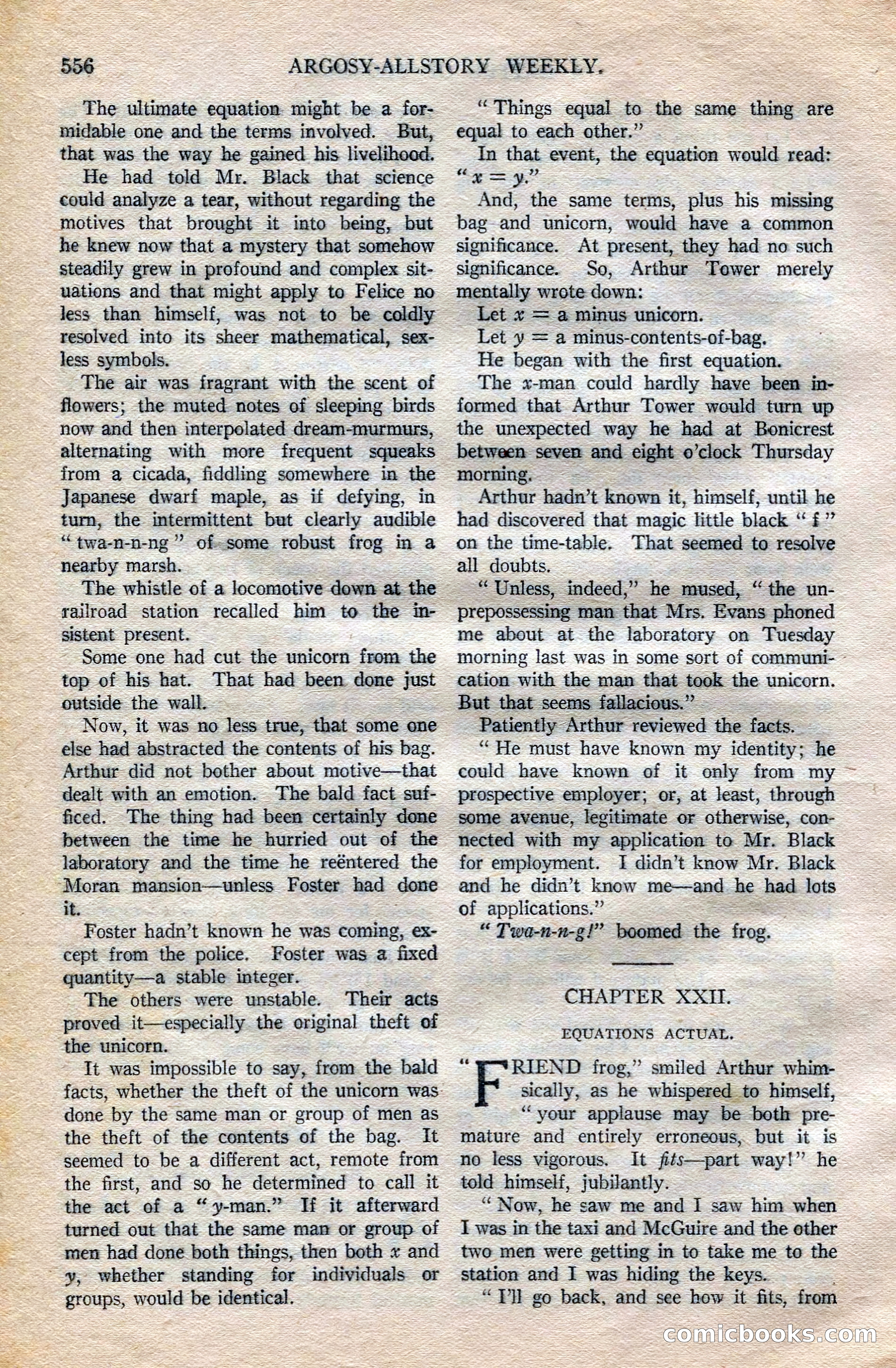 Argosy All-Story Weekly — page 86 of 172